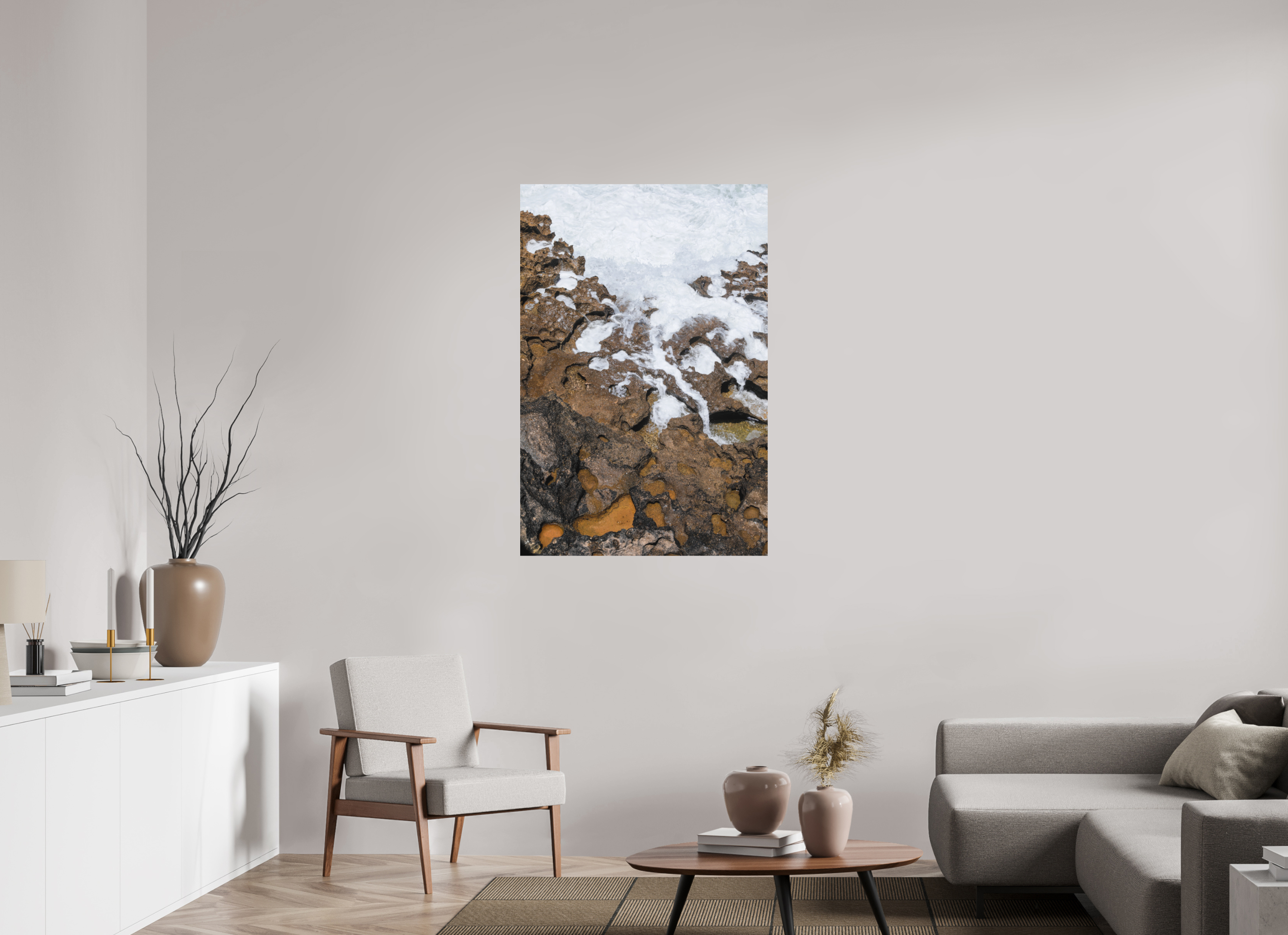 80 x 120 cm, Fine Art Print - Infinity Rag Photo 2 - on Alu Dibond Earth & Sea 2