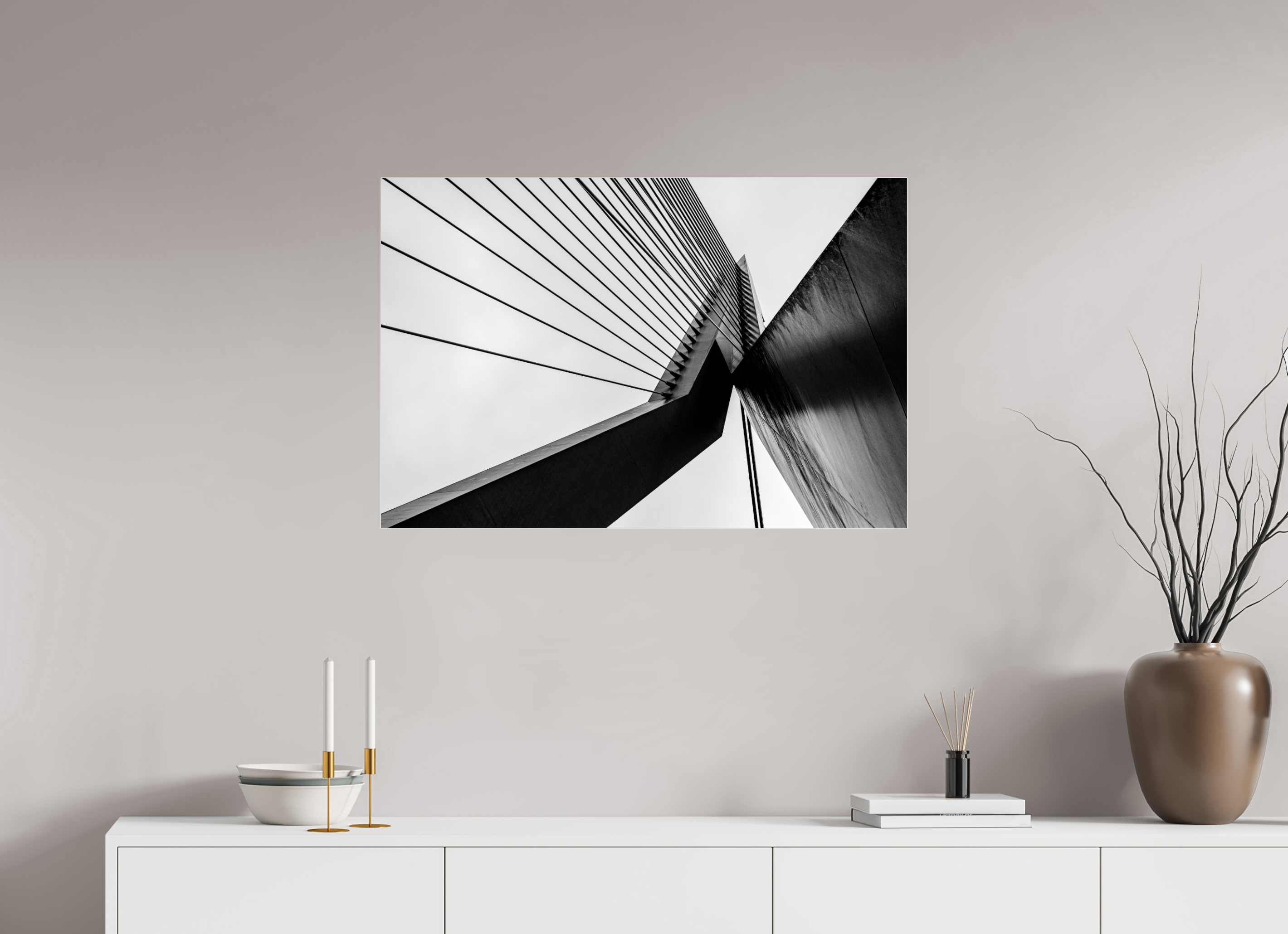 90 x 60 cm, Acrylic glossy 2mm Triangle