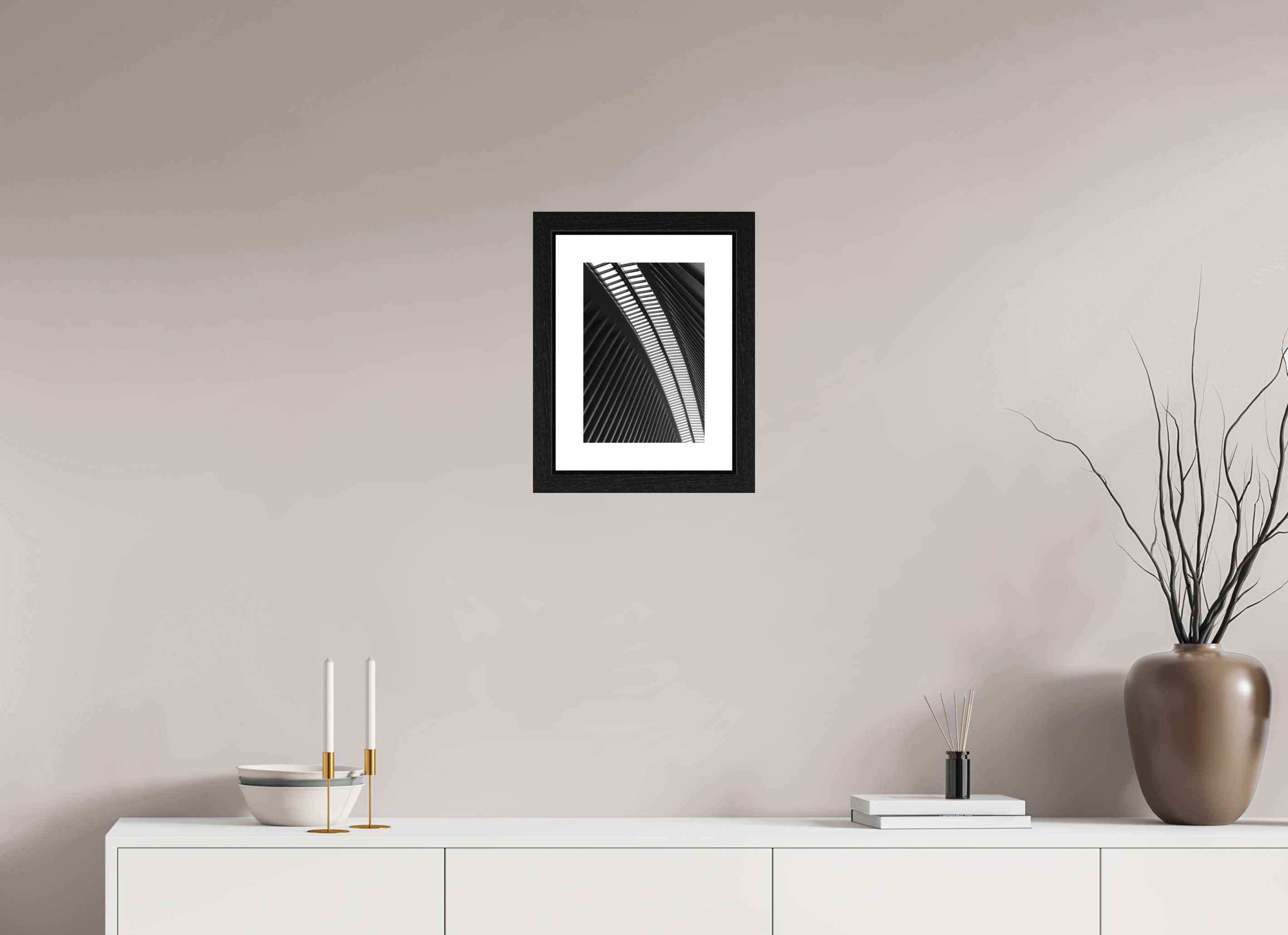 20 x 30 cm, Fine Art Print - Infinity Rag Photo 2 - border 5cm- Ame case 31mm - oak black Ground Zero Station 2