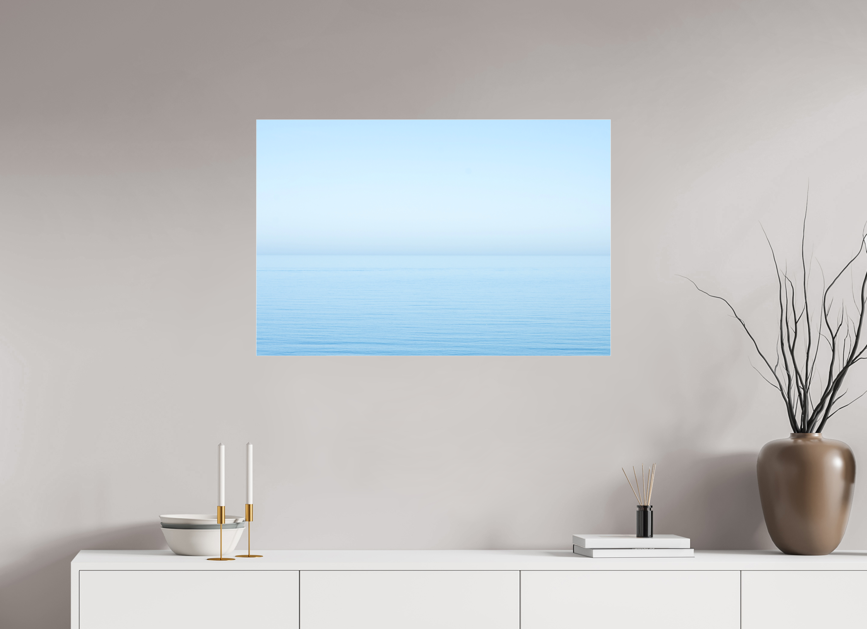 90 x 60 cm, Acrylic Matt 2mm The sea Manche 2