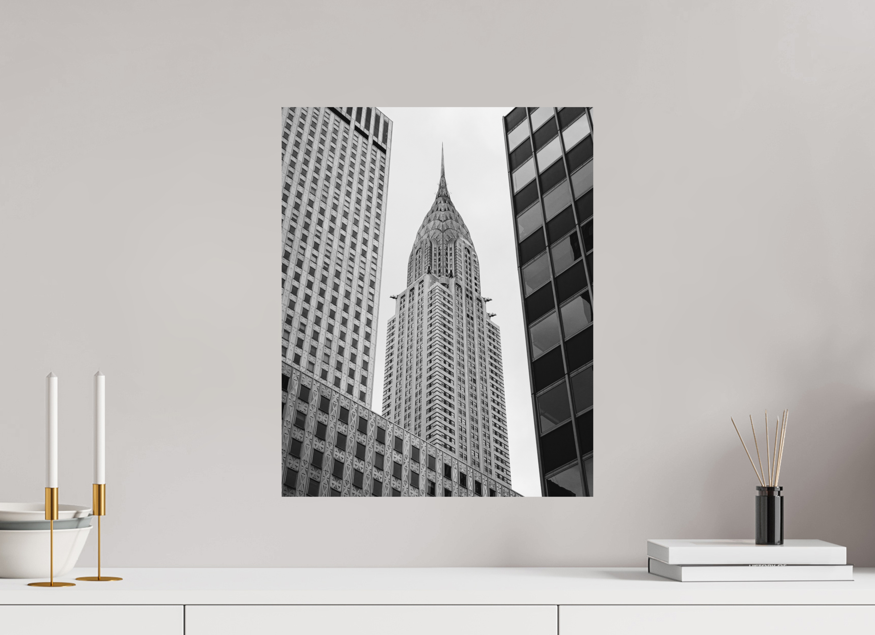 40 x 50 cm, Photo print Matt on Alu Dibond Chrysler Building