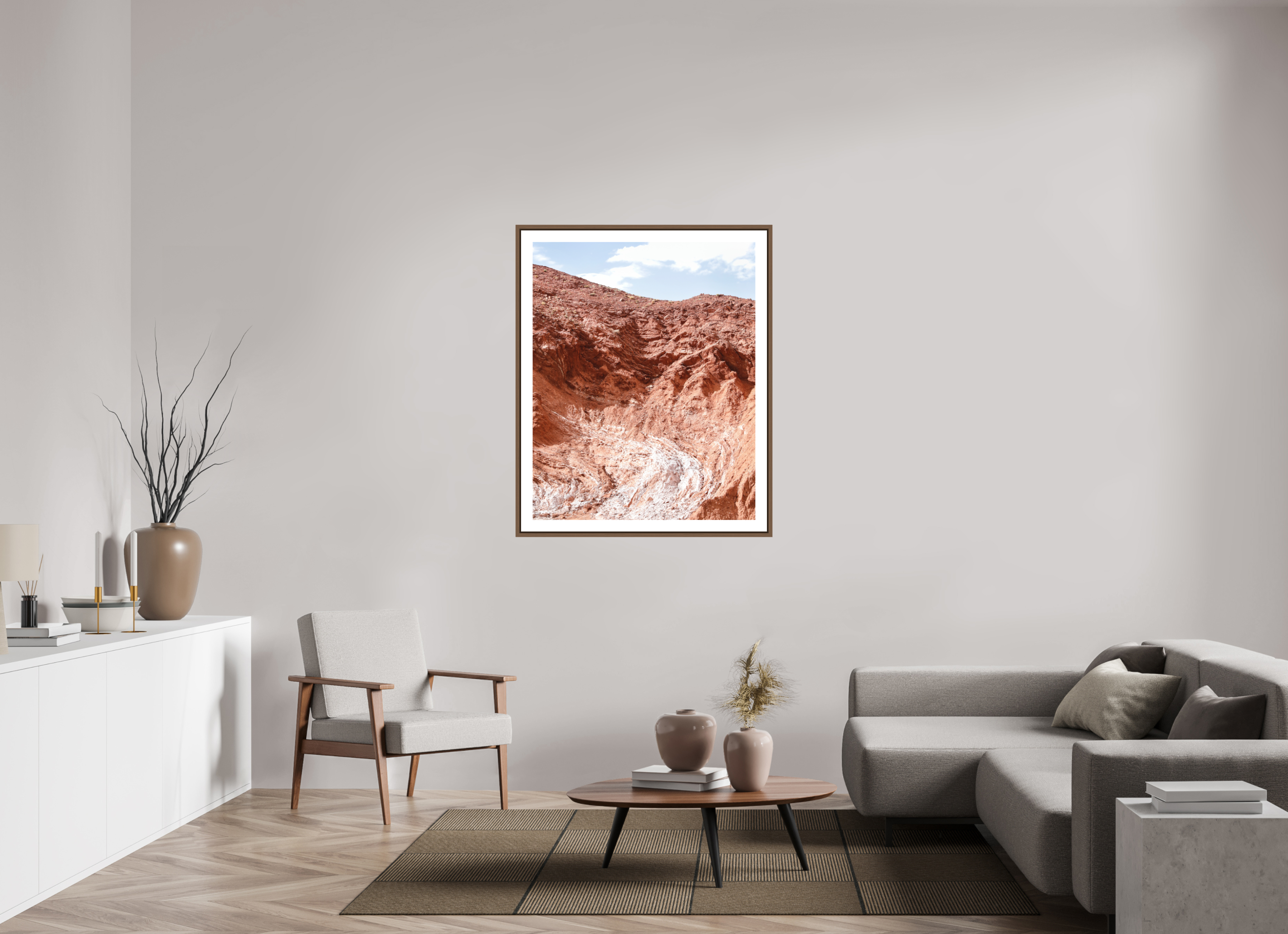 90 x 112,5 cm, Fine Art Print - Infinity Rag Photo 2 - border 5cm- Ame case 15mm - walnut Atlas, Marocco 3