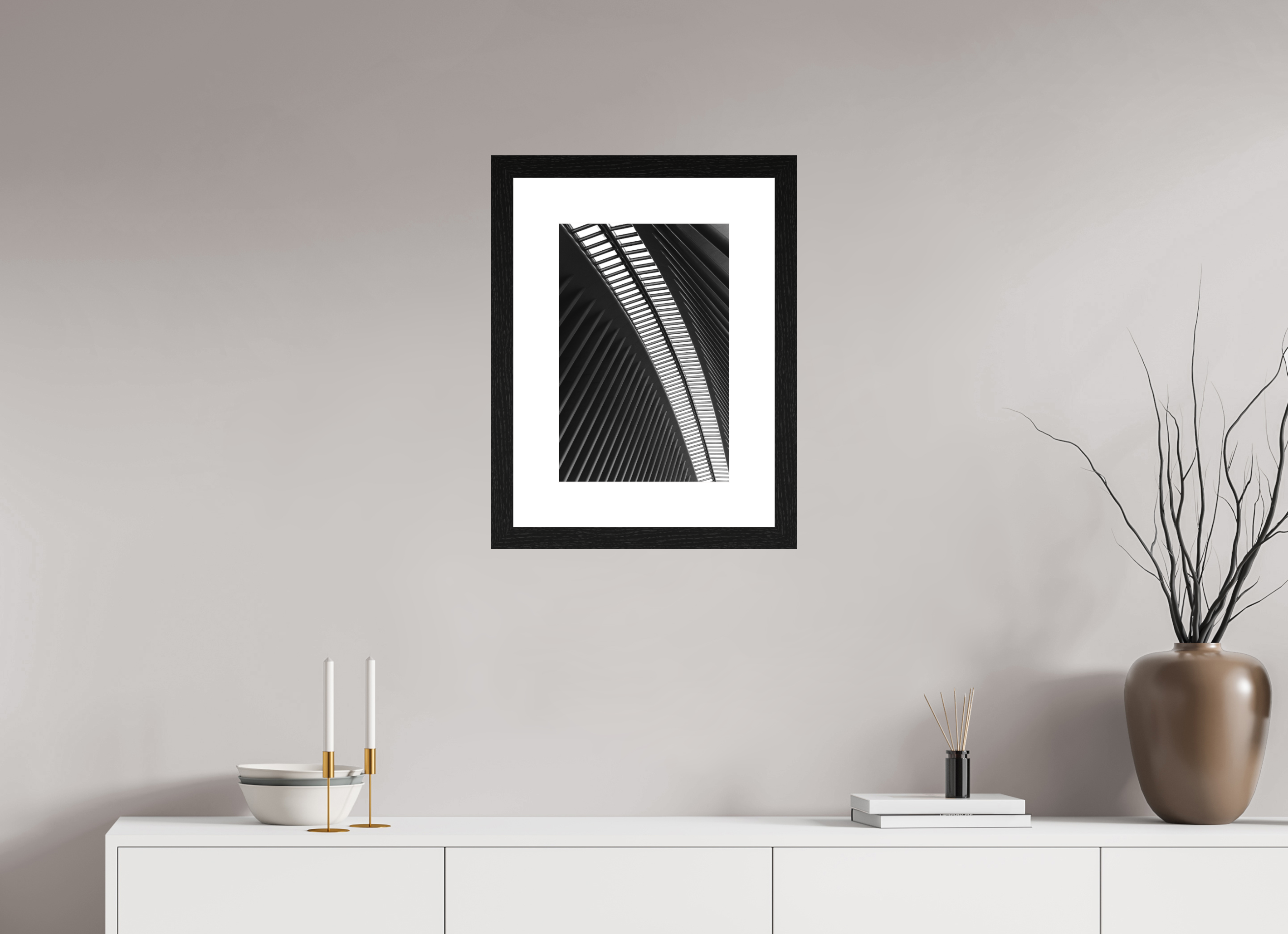 30 x 45 cm, Fine Art Print - Infinity Rag Photo 2 - PP 8cm - Oak black Frame 40mm Ground Zero Station 2