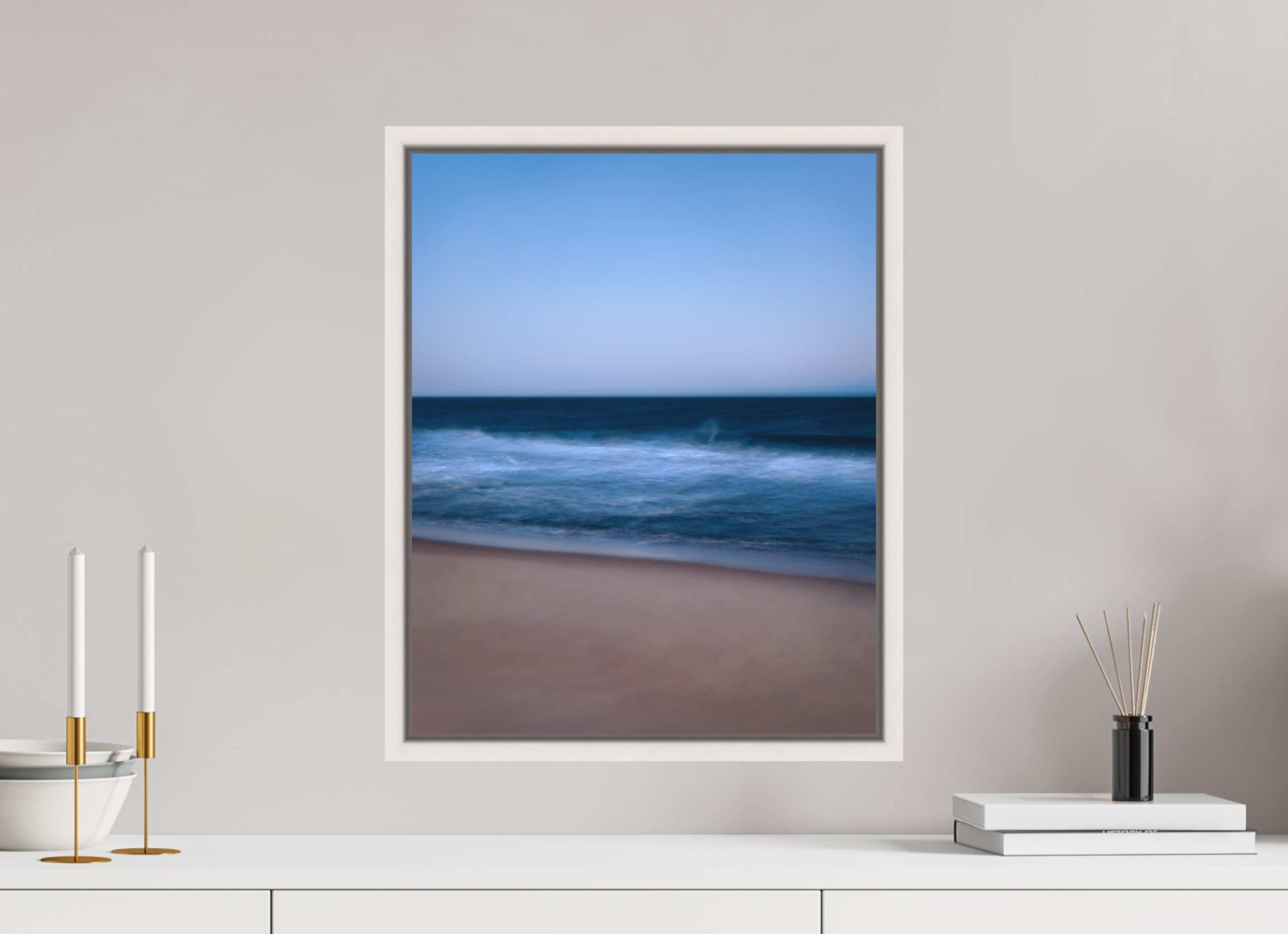 40 x 50 cm, Fine Art Print - Infinity Rag Photo 2 - Ame case 15mm - mapple white Long Island Beach