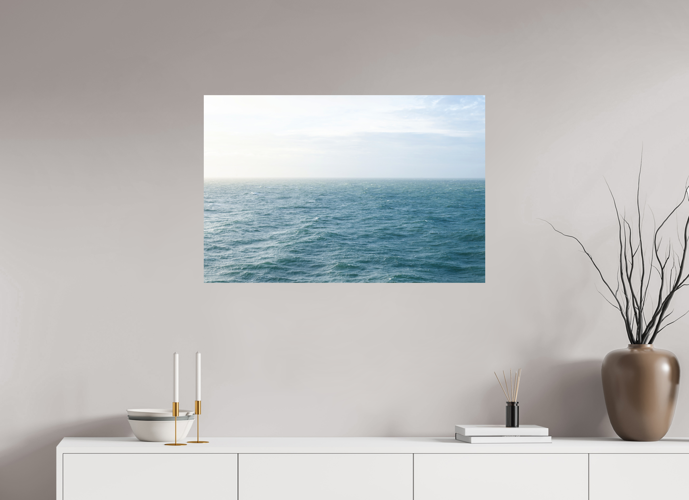 90 x 60 cm, Photo print Matt on Alu Dibond North Sea
