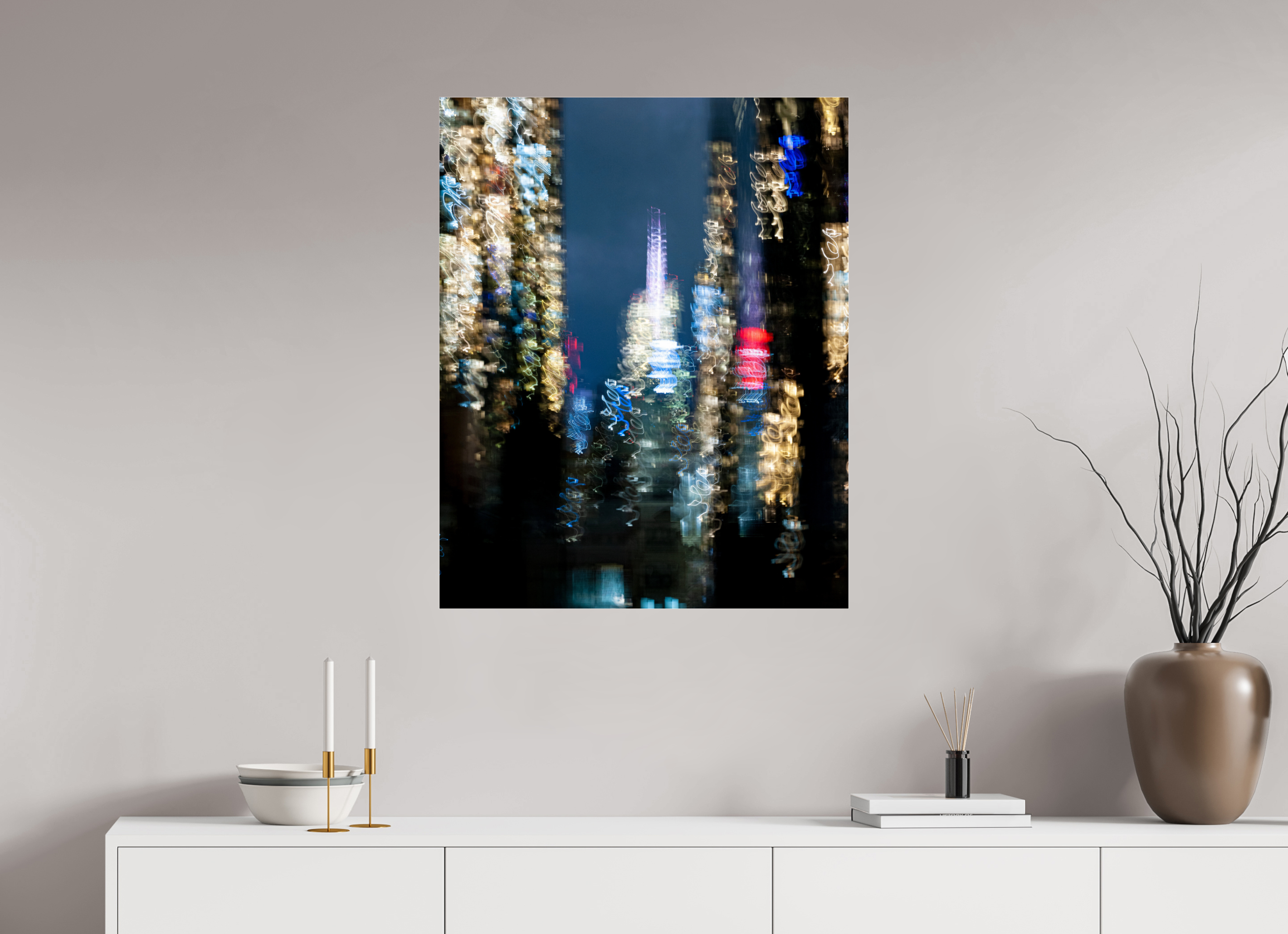 70 x 87,5 cm, Acrylic glossy 2mm NYC by night