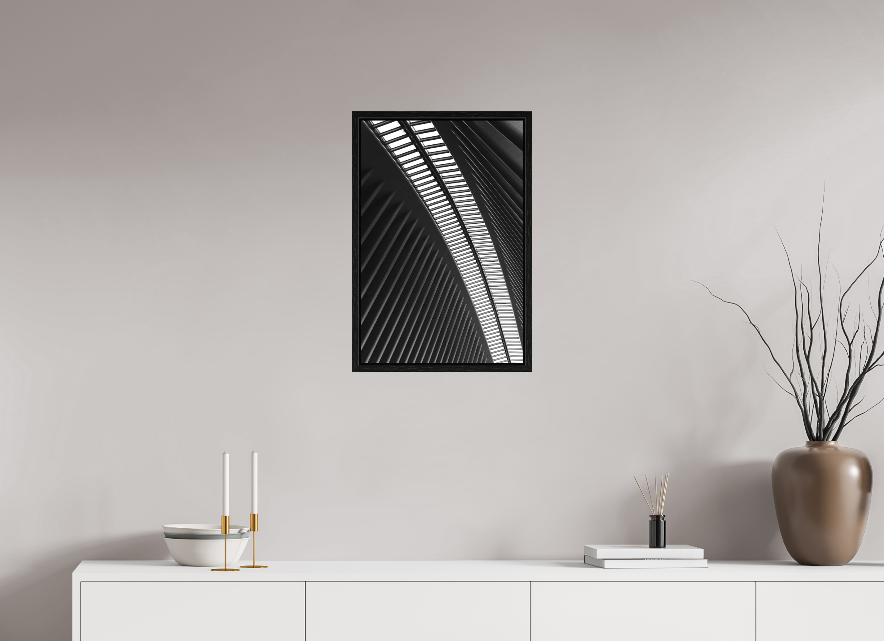 40 x 60 cm, Acrylic matt 2mm - American case 15mm - oak black Oculus, Ground Zero Station 3 (Kopie)