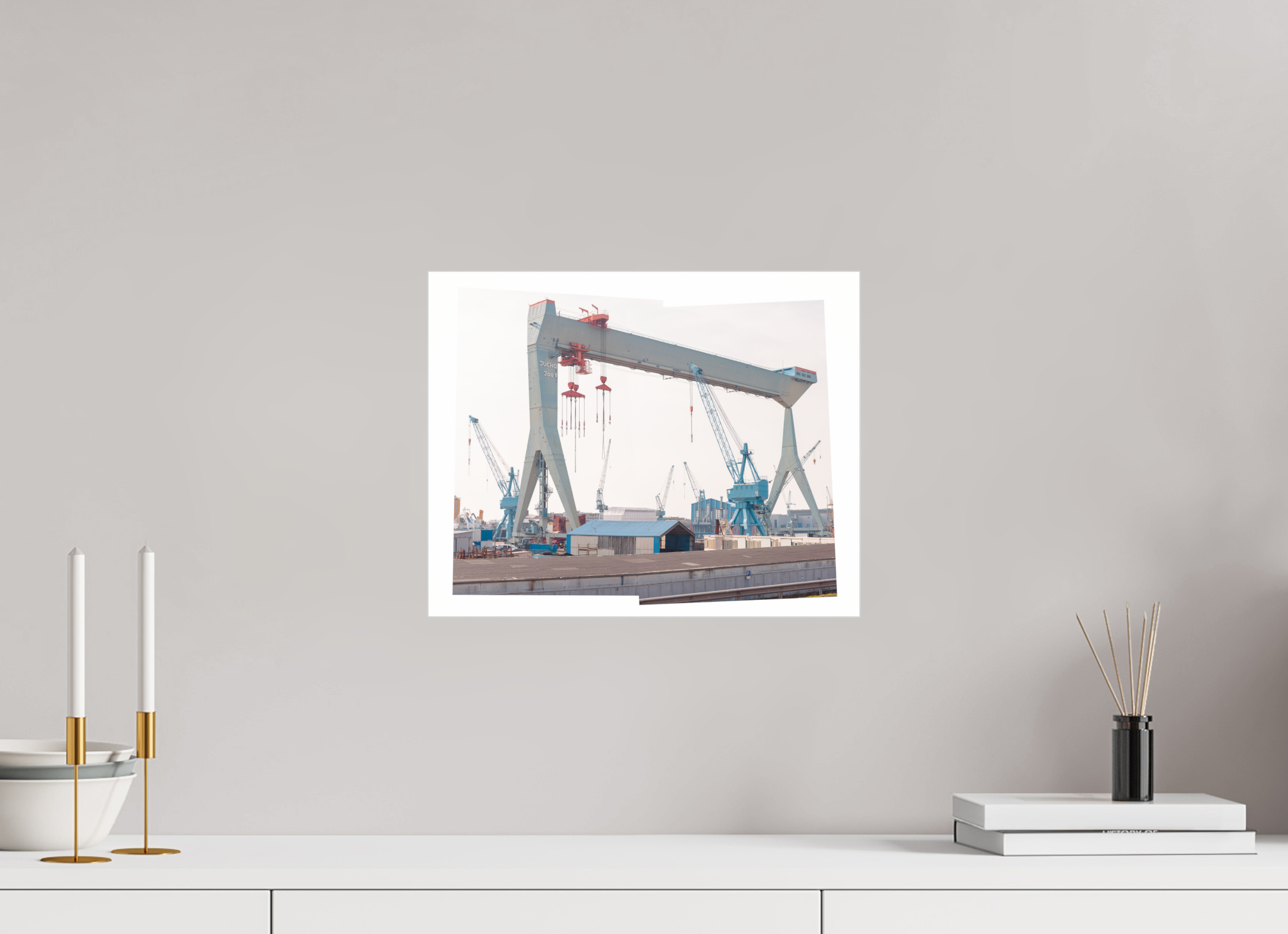 37,5 x 30 cm, Acrylic glossy 2mm - Alu Slime Frame - silver Jocho_Portalkran_Hamburg