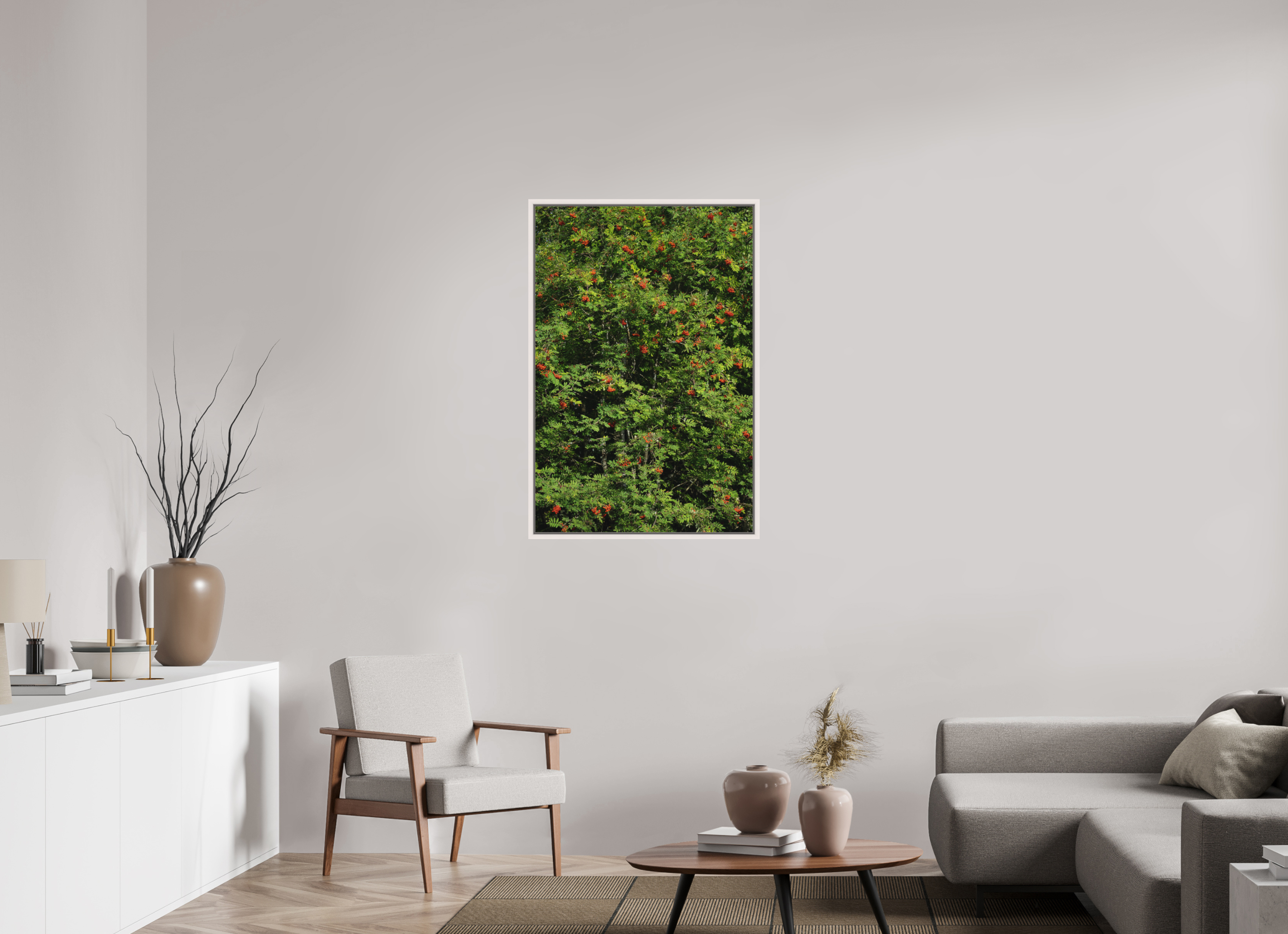 70 x 105 cm, Fine Art Print - Infinity Rag Photo 2 - Ame case 15mm - mapple white Red Dots