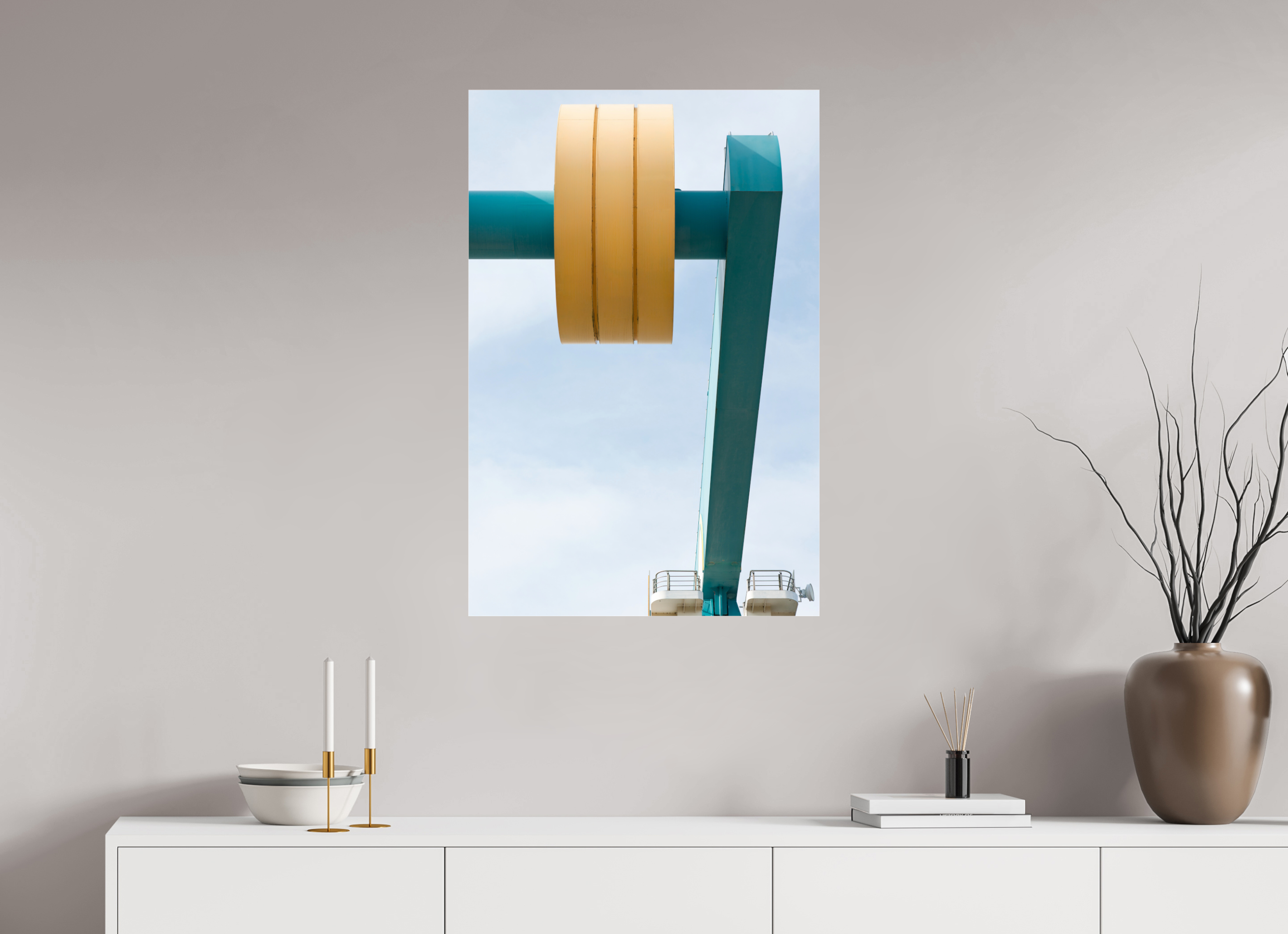 60 x 90 cm, Acrylic glossy 2mm Counterweight