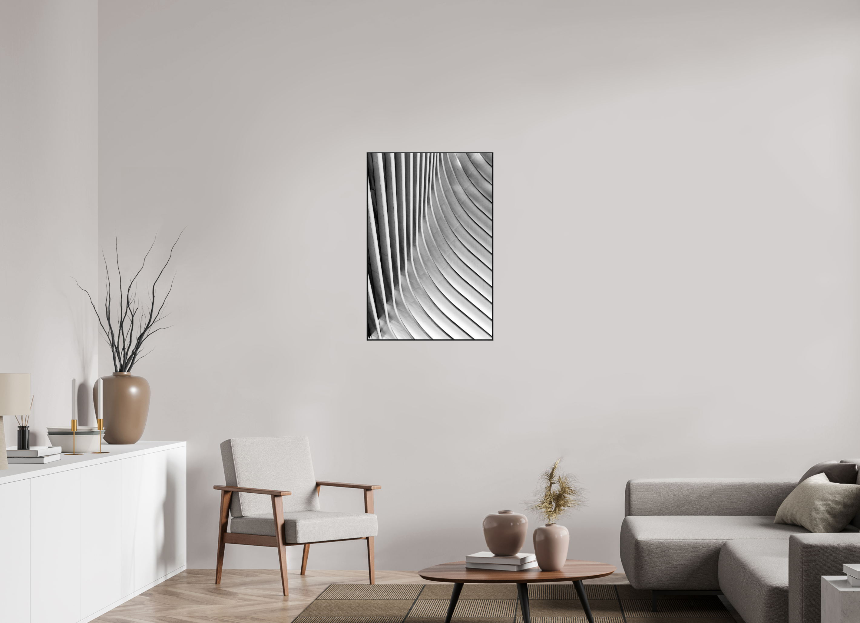 60 x 90 cm, Acrylic glossy 2mm - Alu American case 25mm - black Oculus, Ground Zero Station 3