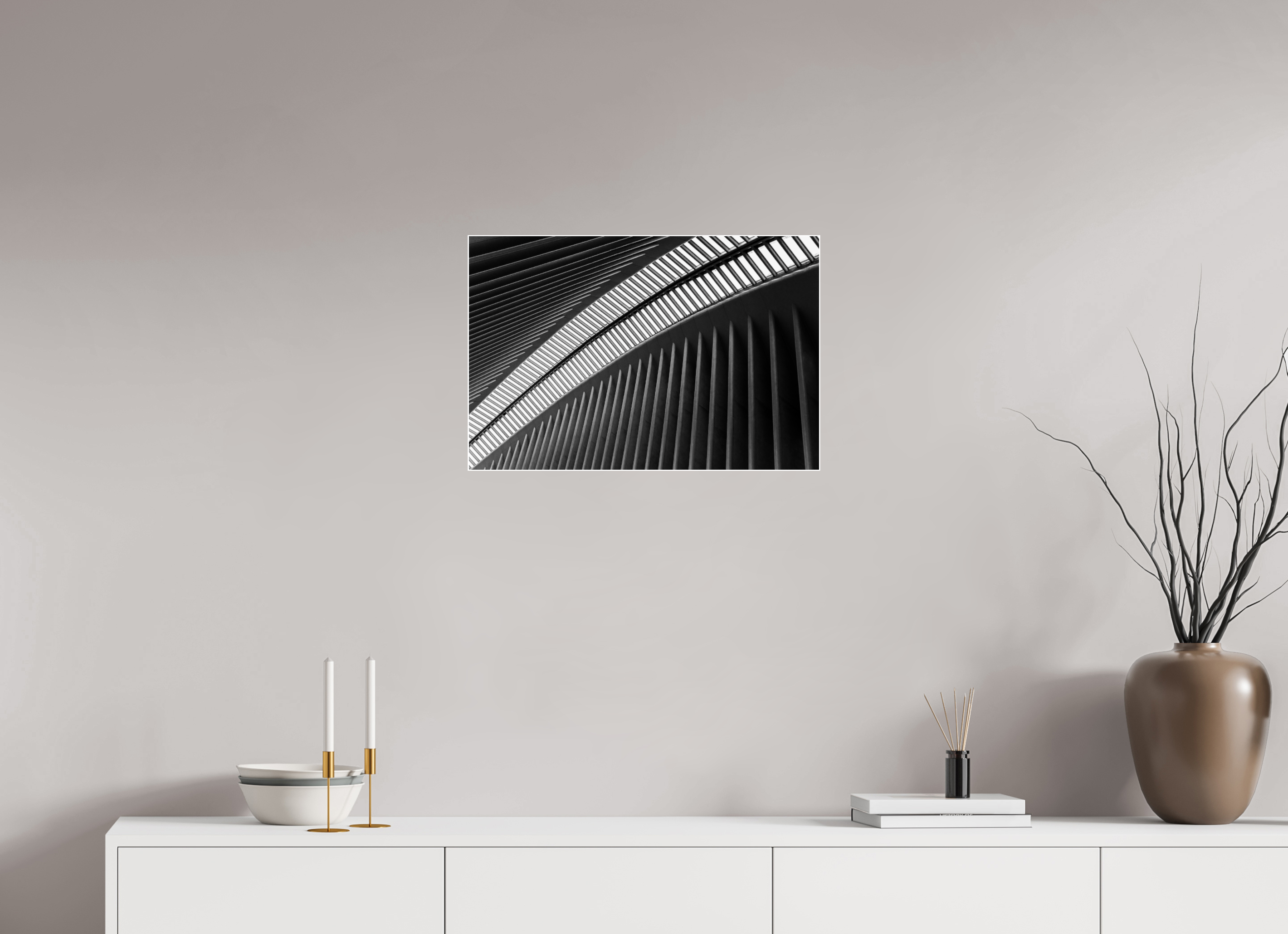 60 x 40 cm, Acrylic glossy 2mm - Alu Slime Frame - white Oculus - Ground Zero