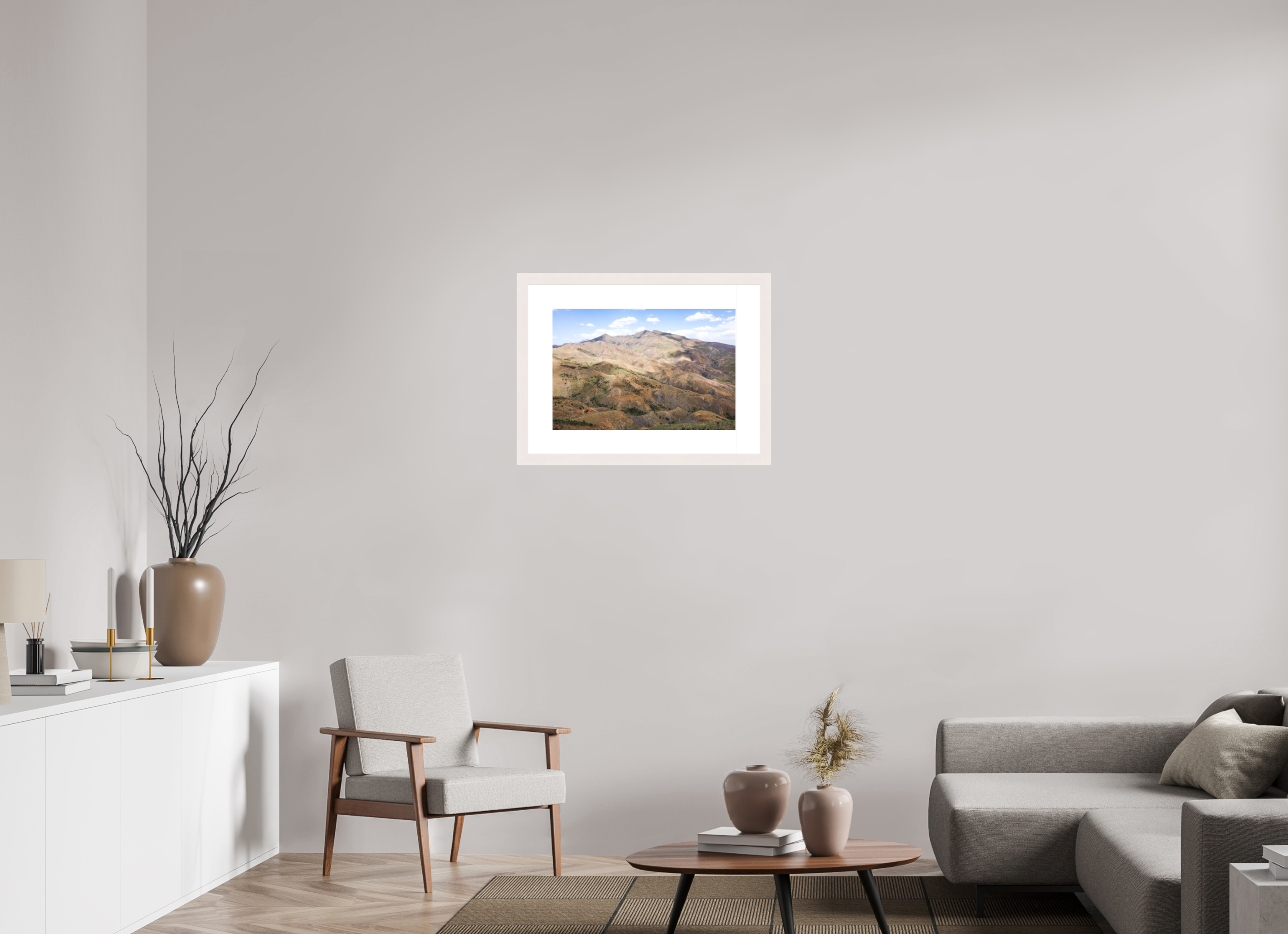 60 x 40 cm, Fine Art Print - Infinity Rag Photo 2 - PP 8cm - Mapple white Frame 40mm Atlas from Marocco