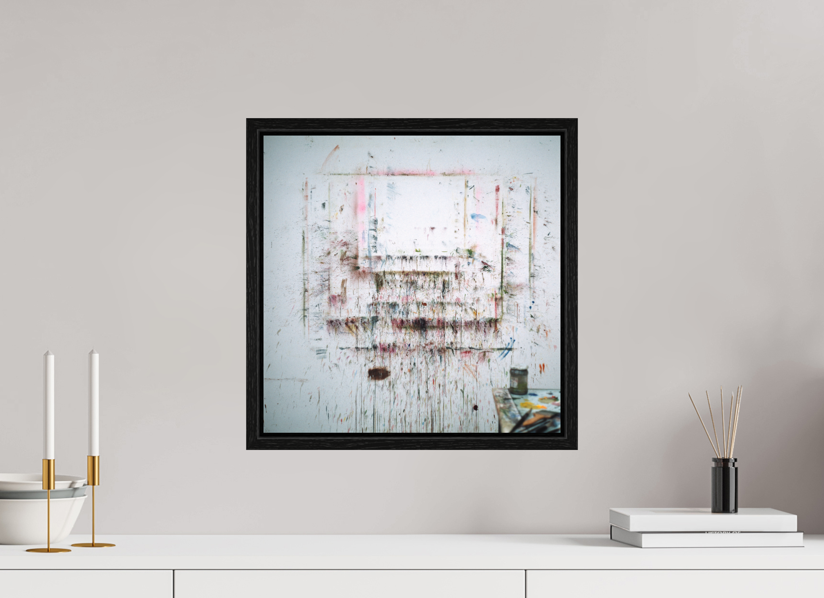 40 x 40 cm, Fine Art Print - Infinity Rag Photo 2 - Ame case 15mm - oak black A for Art