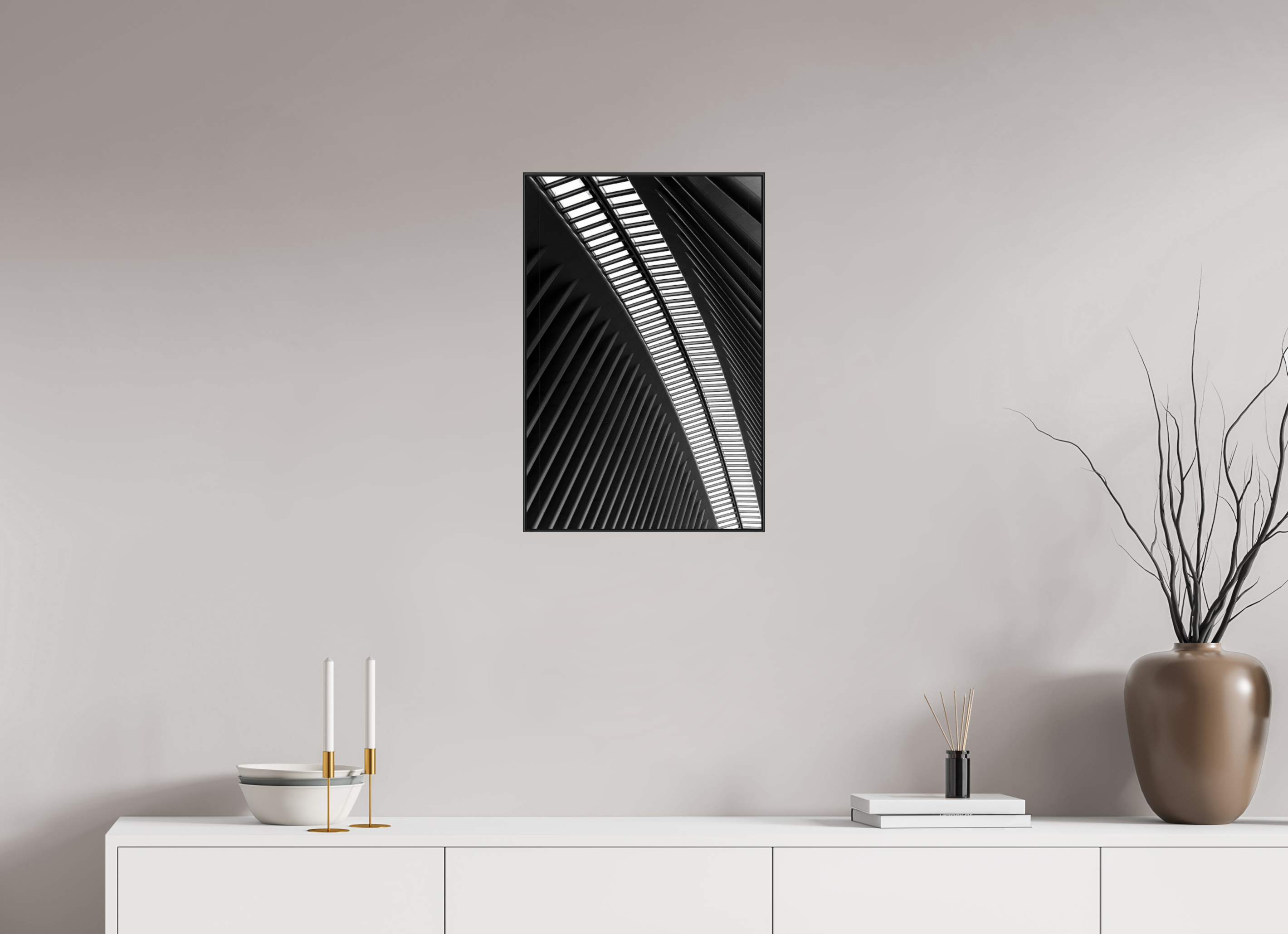 40 x 60 cm, Acrylic glossy 2mm - Alu American case 25mm - black Ground Zero Station 2