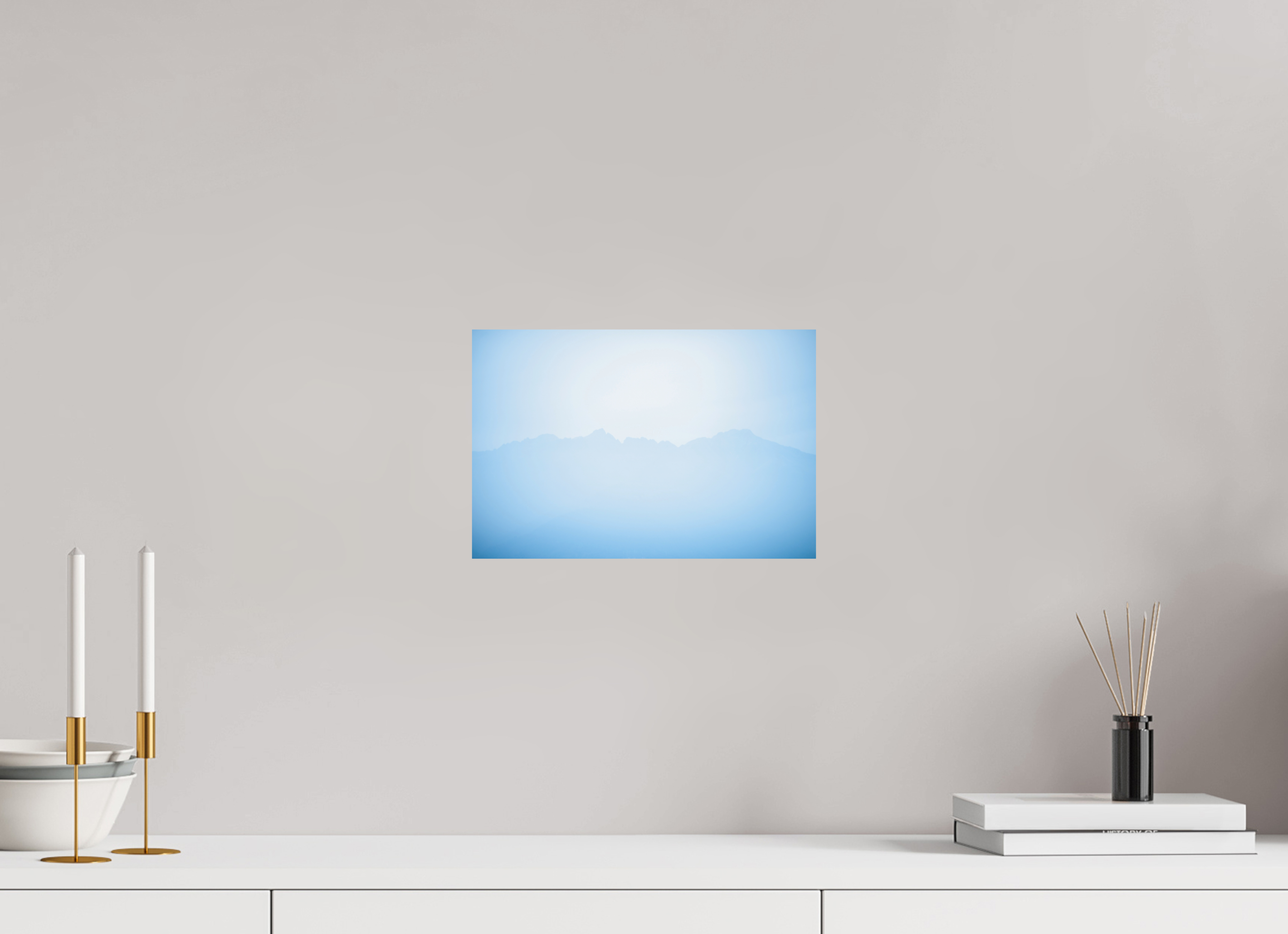 30 x 20 cm, Fine Art Print - Infinity Rag Photo 2 - on Alu Dibond Mountains of Como Lac