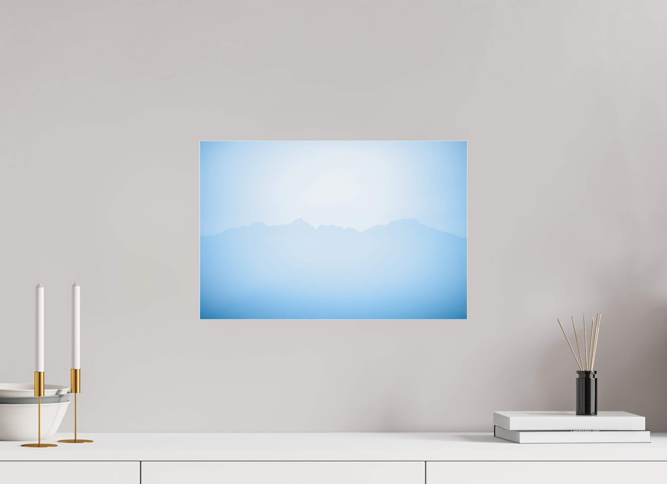 45 x 30 cm, Acrylic glossy 2mm Mountains of Como Lac