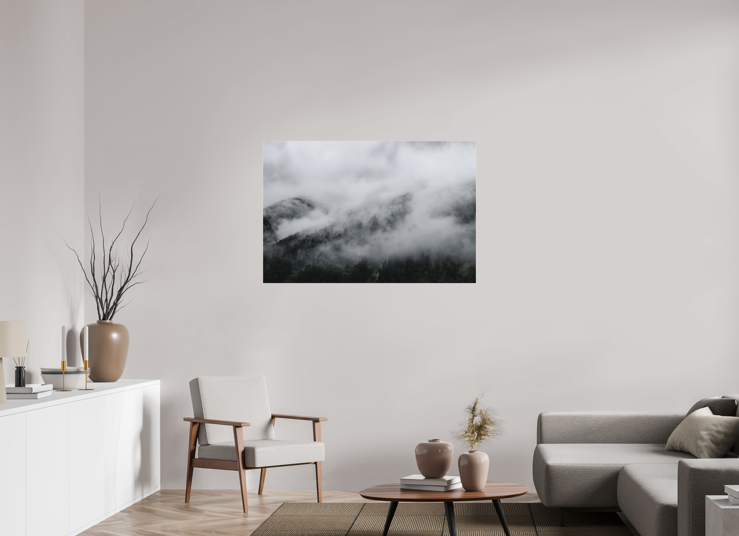 120 x 80 cm, Acrylic Matt 2mm The misty Mountains