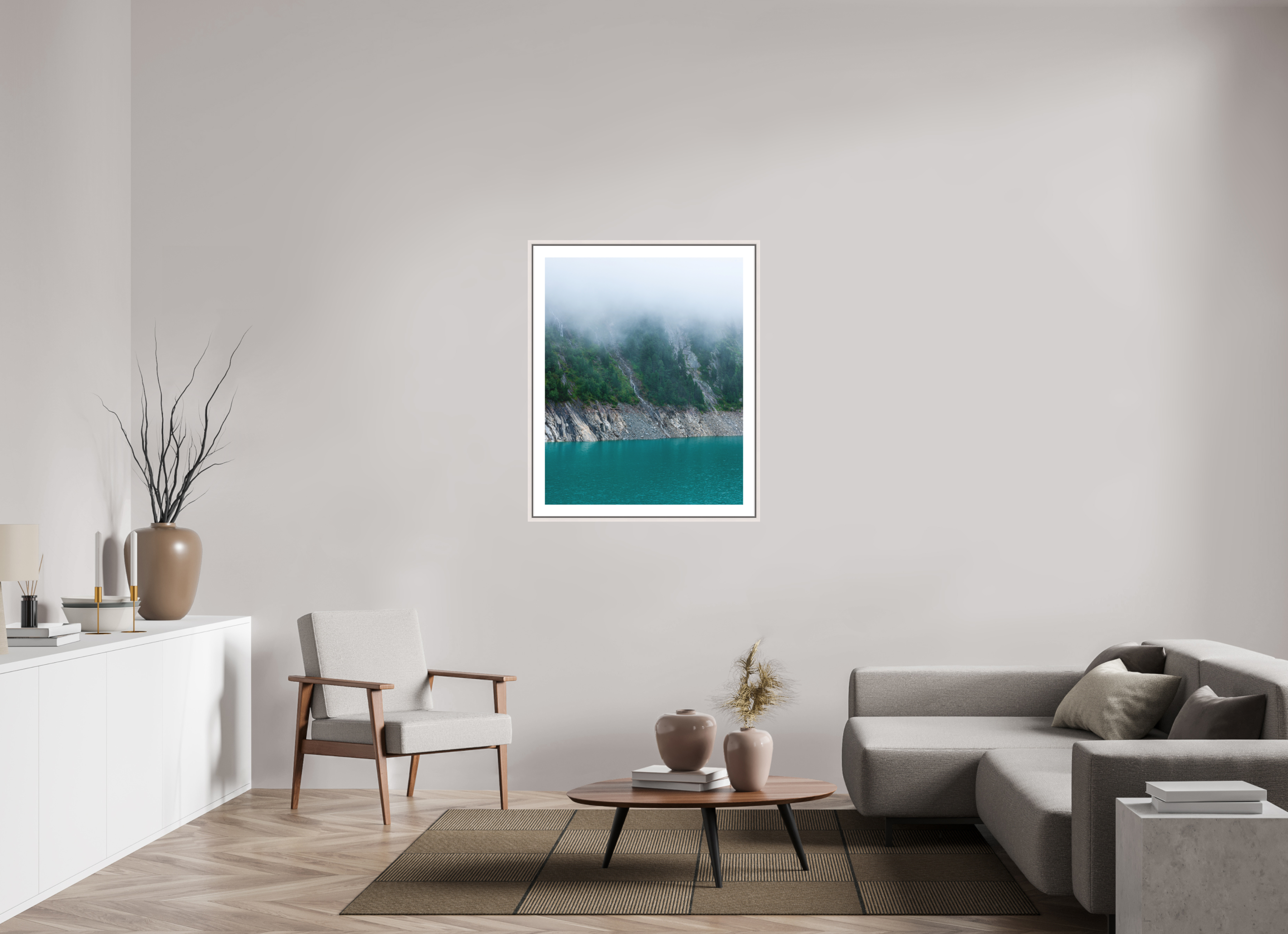 80 x 100 cm, Fine Art Print - Infinity Rag Photo 2 - border 5cm- Ame case 15mm - mapple white 4 Layers