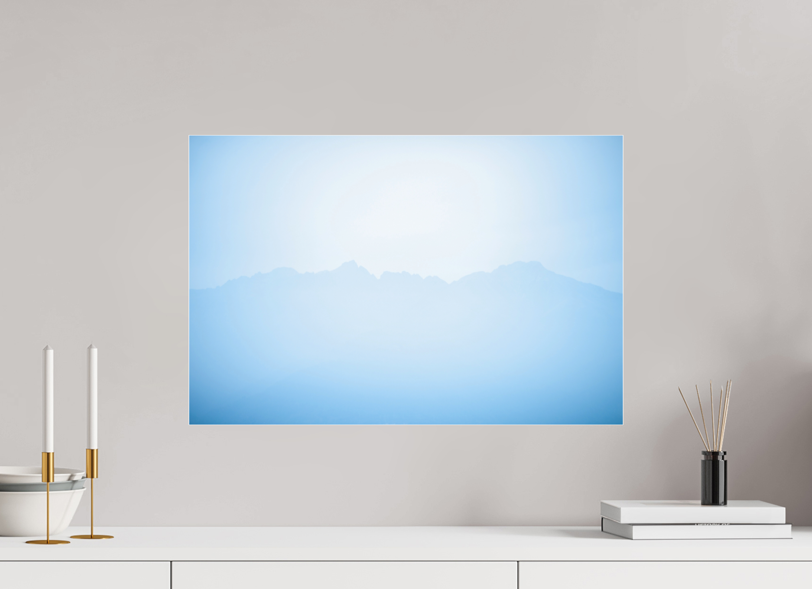 60 x 40 cm, Acrylic Matt 2mm Mountains of Como Lac