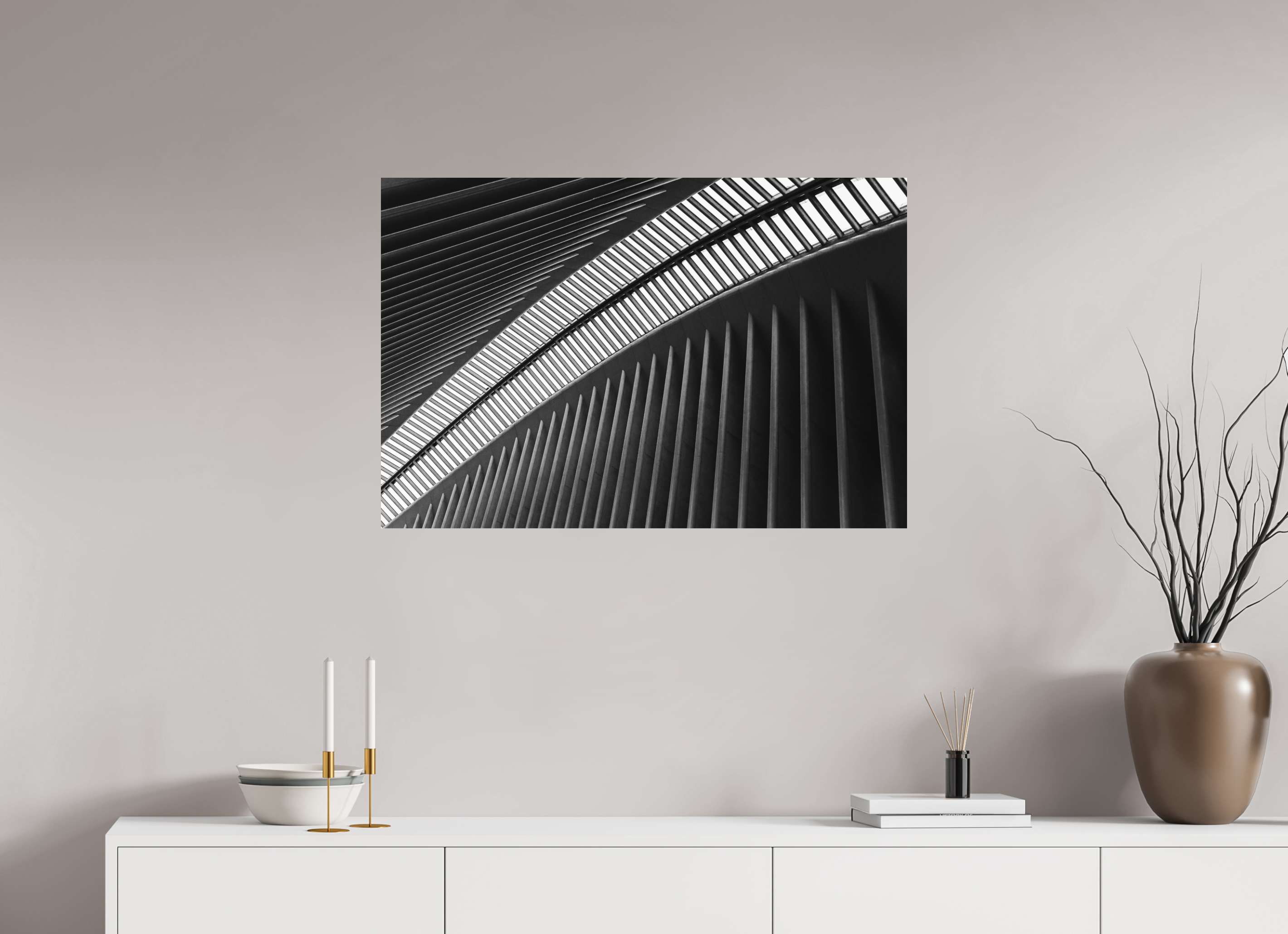90 x 60 cm, Photo print Matt on Alu Dibond Oculus - Ground Zero