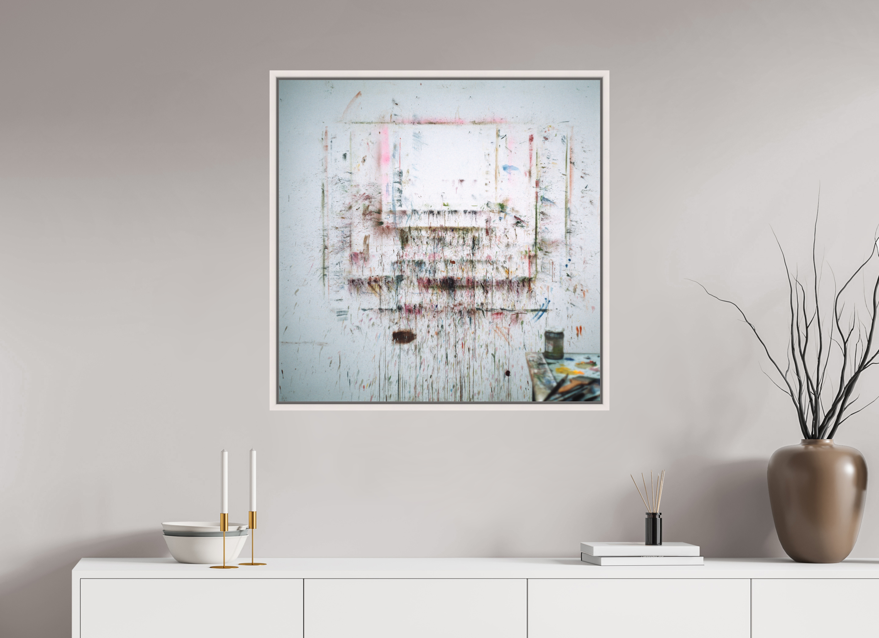 80 x 80 cm, Fine Art Print - Infinity Rag Photo 2 - Ame case 15mm - mapple white A for Art