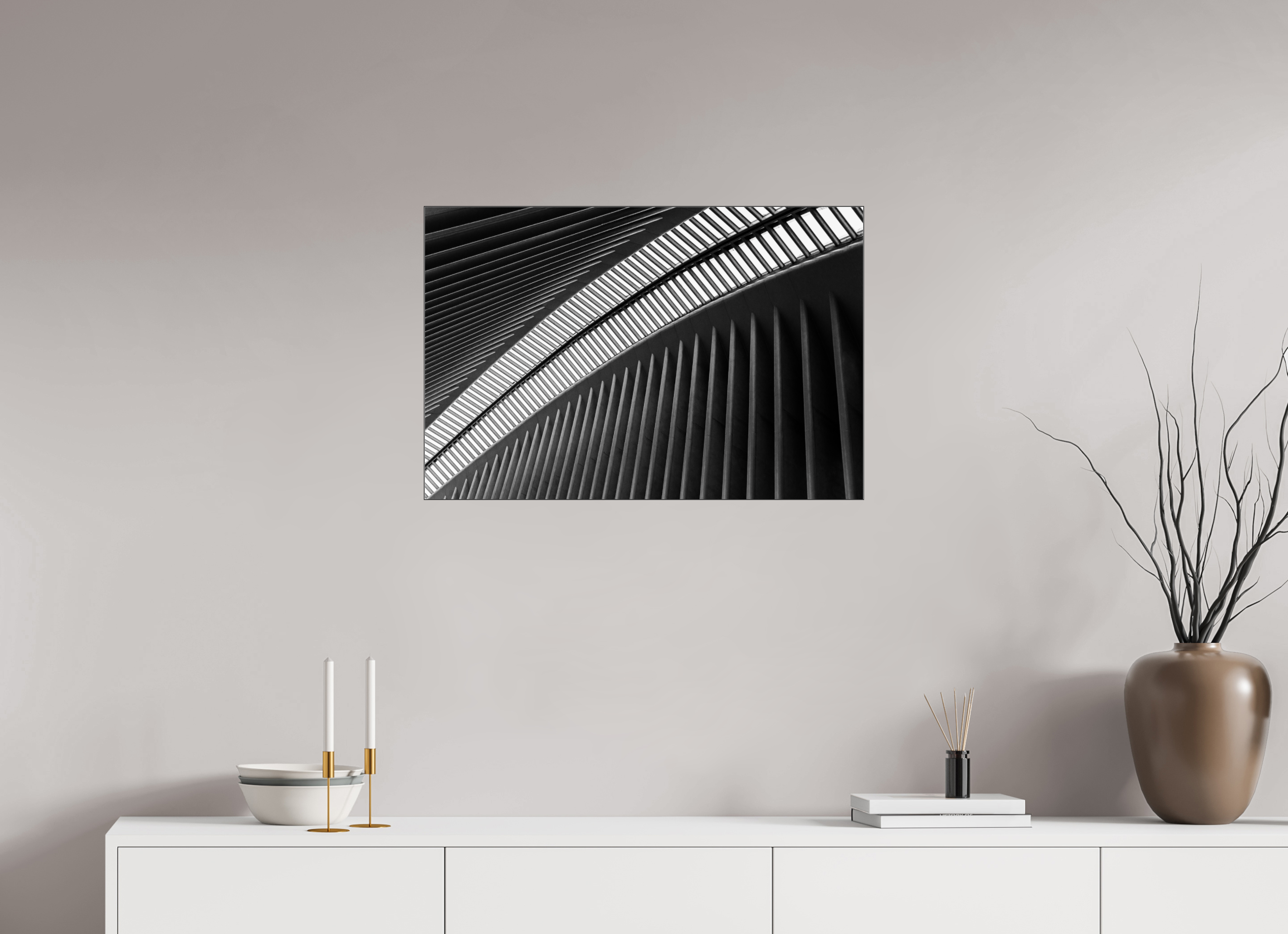 75 x 50 cm, Acrylic glossy 2mm - Alu Slime Frame - black Oculus - Ground Zero