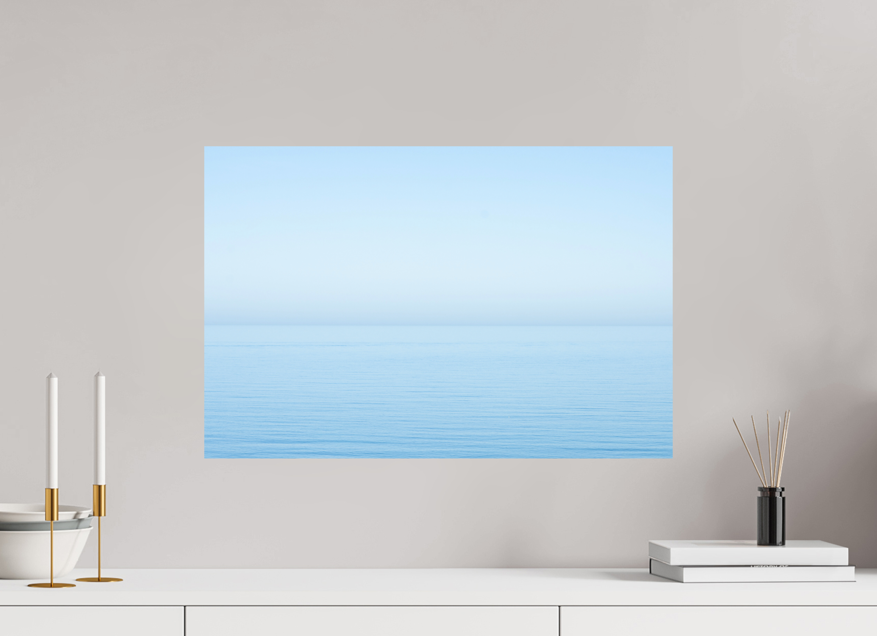 60 x 40 cm, Fine Art Print - Infinity Rag Photo 2 - on Alu Dibond The sea Manche 2