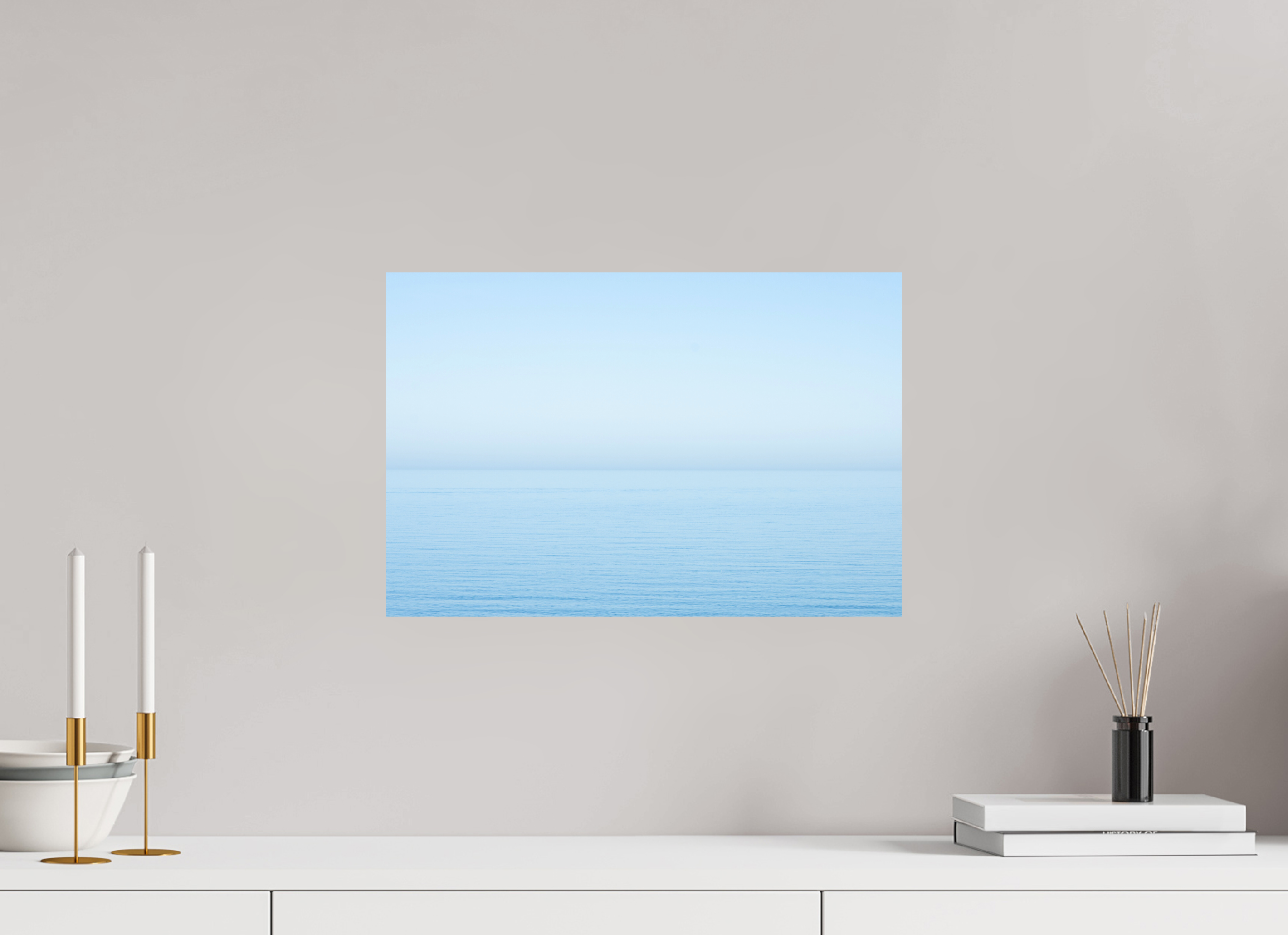 45 x 30 cm, Fine Art Print - Infinity Rag Photo 2 - on Alu Dibond The sea Manche 2