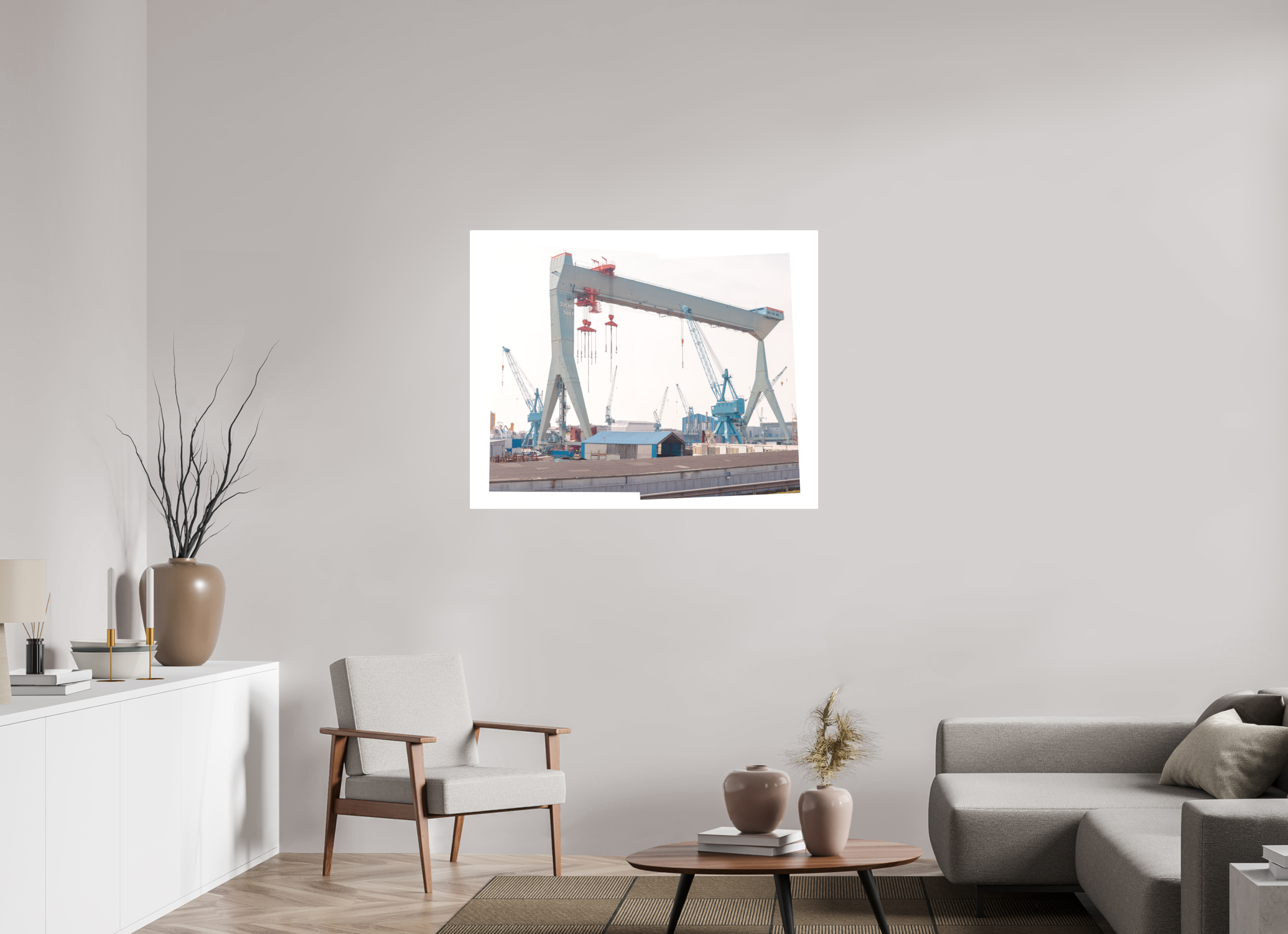 112,5 x 90 cm, Acrylic Matt 2mm Jocho_Portalkran_Hamburg