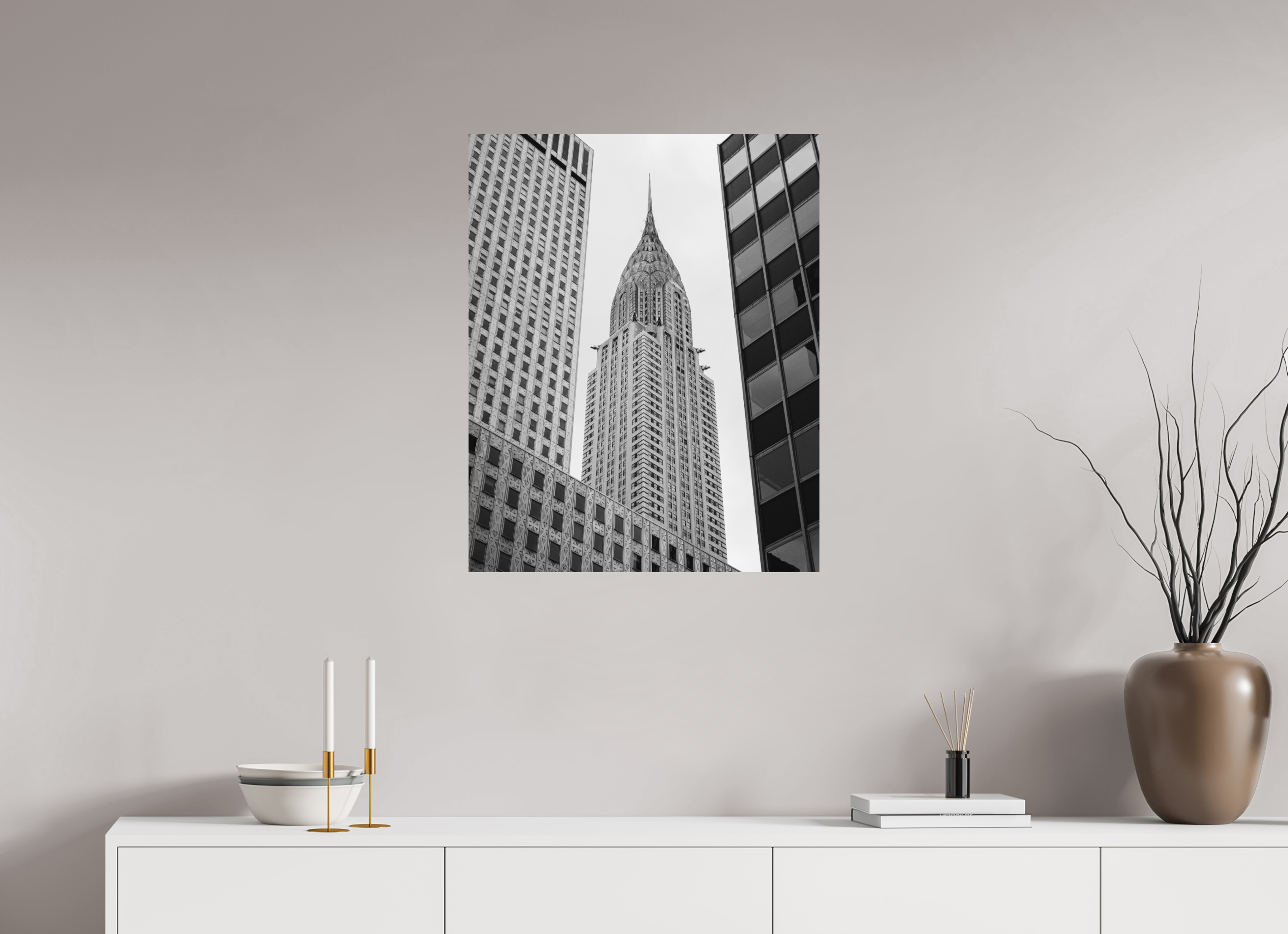 60 x 75 cm, Photo print Matt on Alu Dibond Chrysler Building