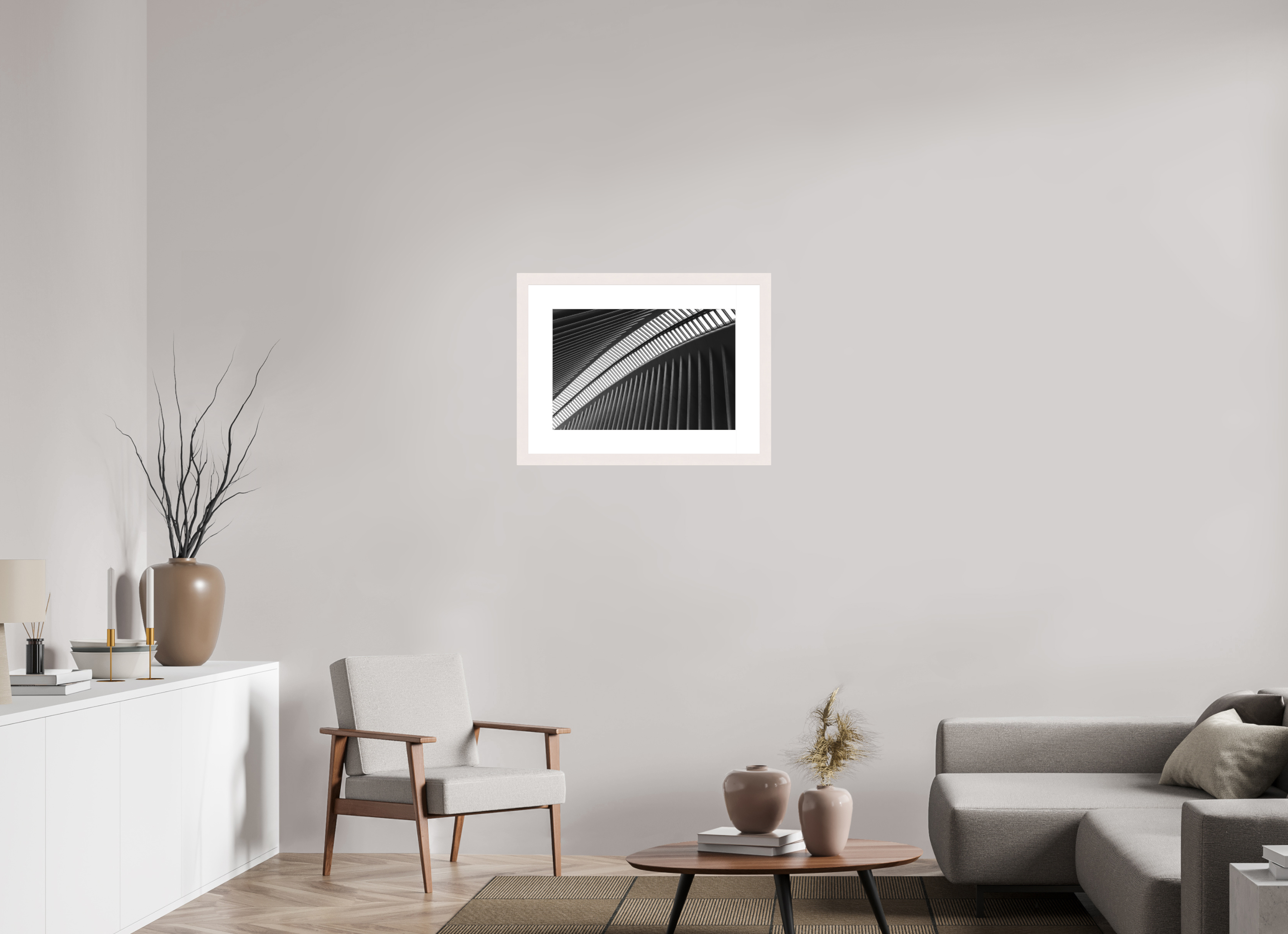 60 x 40 cm, Fine Art Print - Infinity Rag Photo 2 - PP 8cm - Mapple white Frame 40mm Oculus - Ground Zero