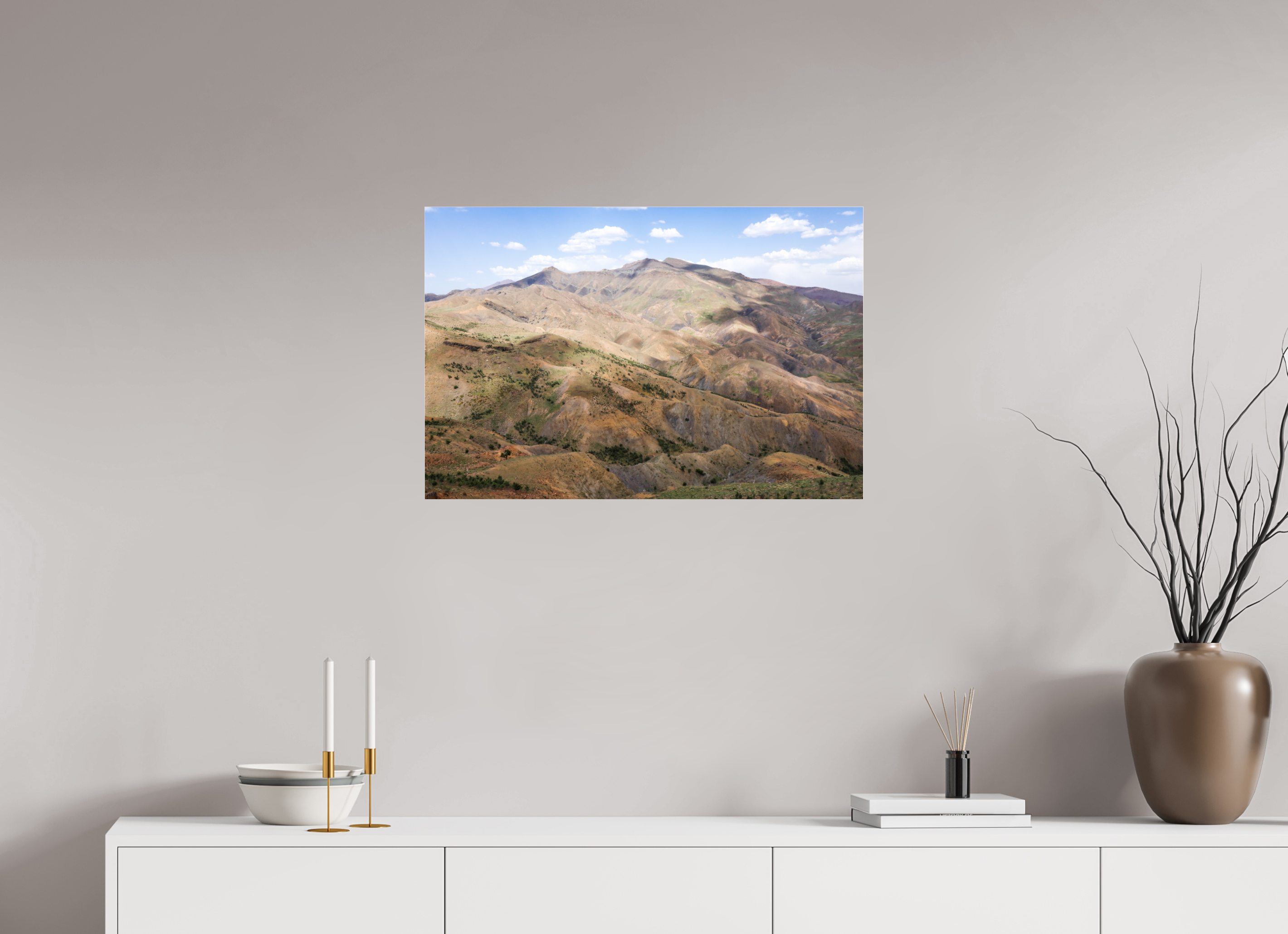 75 x 50 cm, Acrylic glossy 2mm Atlas from Marocco