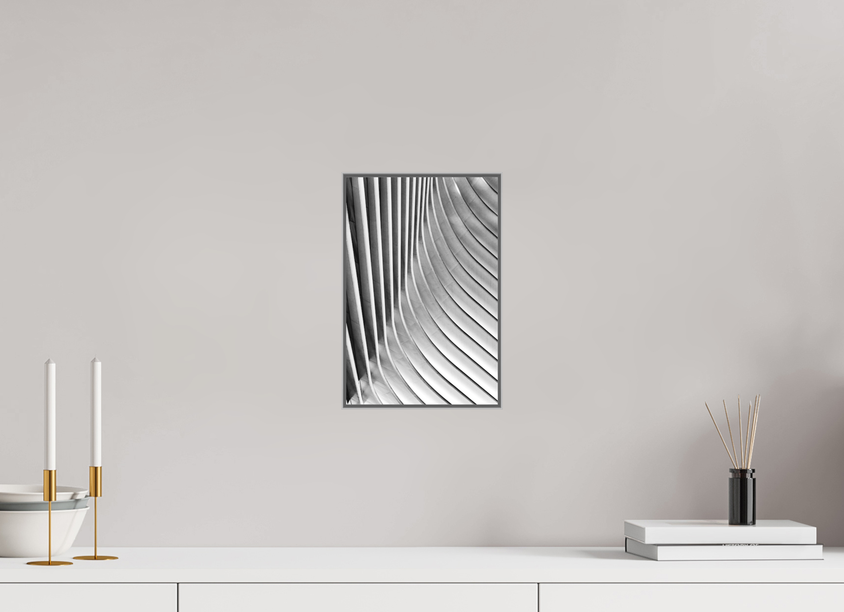 20 x 30 cm, Acrylic matt 2mm - Alu American case 25mm - silver Oculus, Ground Zero Station 3