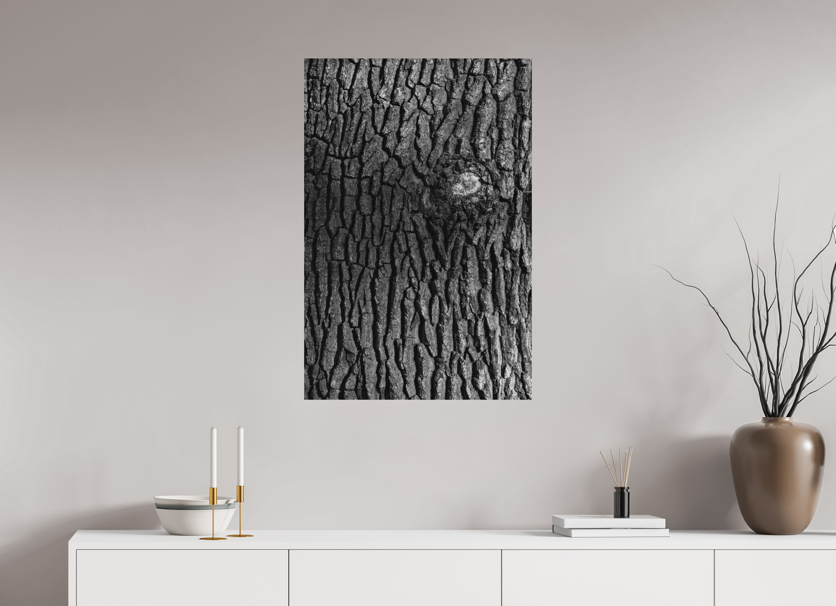 60 x 90 cm, Photo print Matt on Alu Dibond Tree skin 2