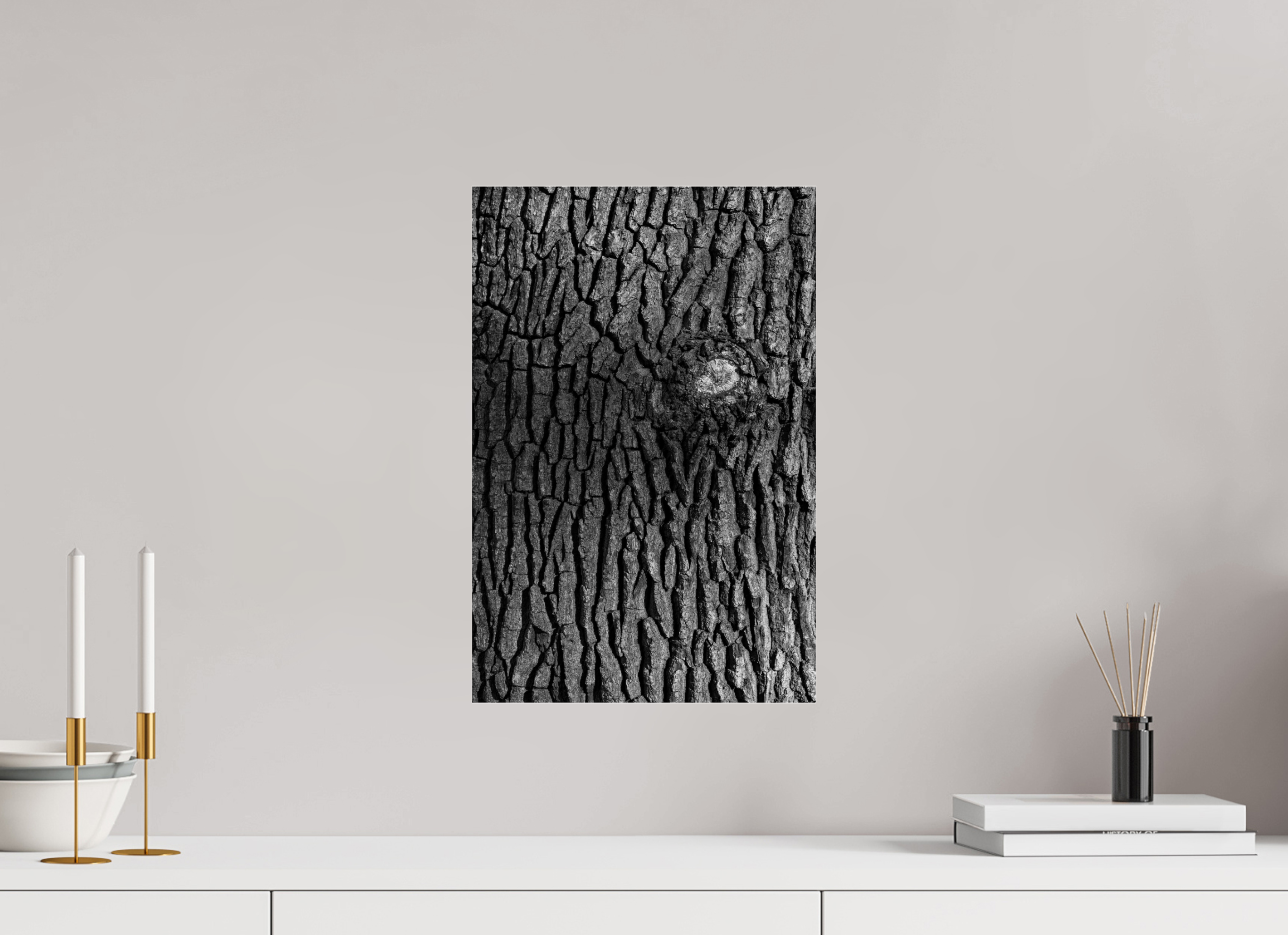 30 x 45 cm, Acrylic glossy 2mm Tree skin 2