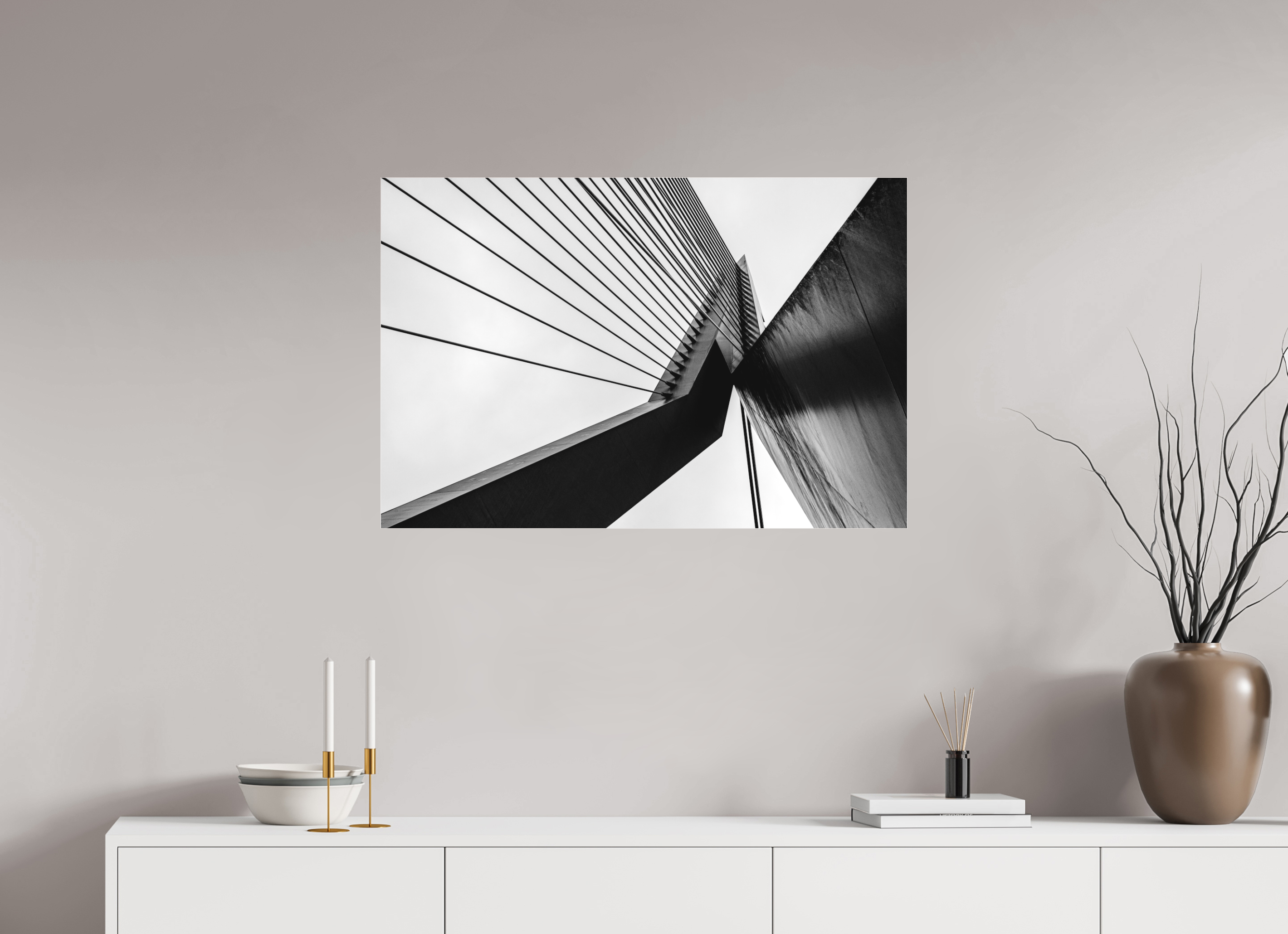 90 x 60 cm, Acrylic Matt 2mm Triangle