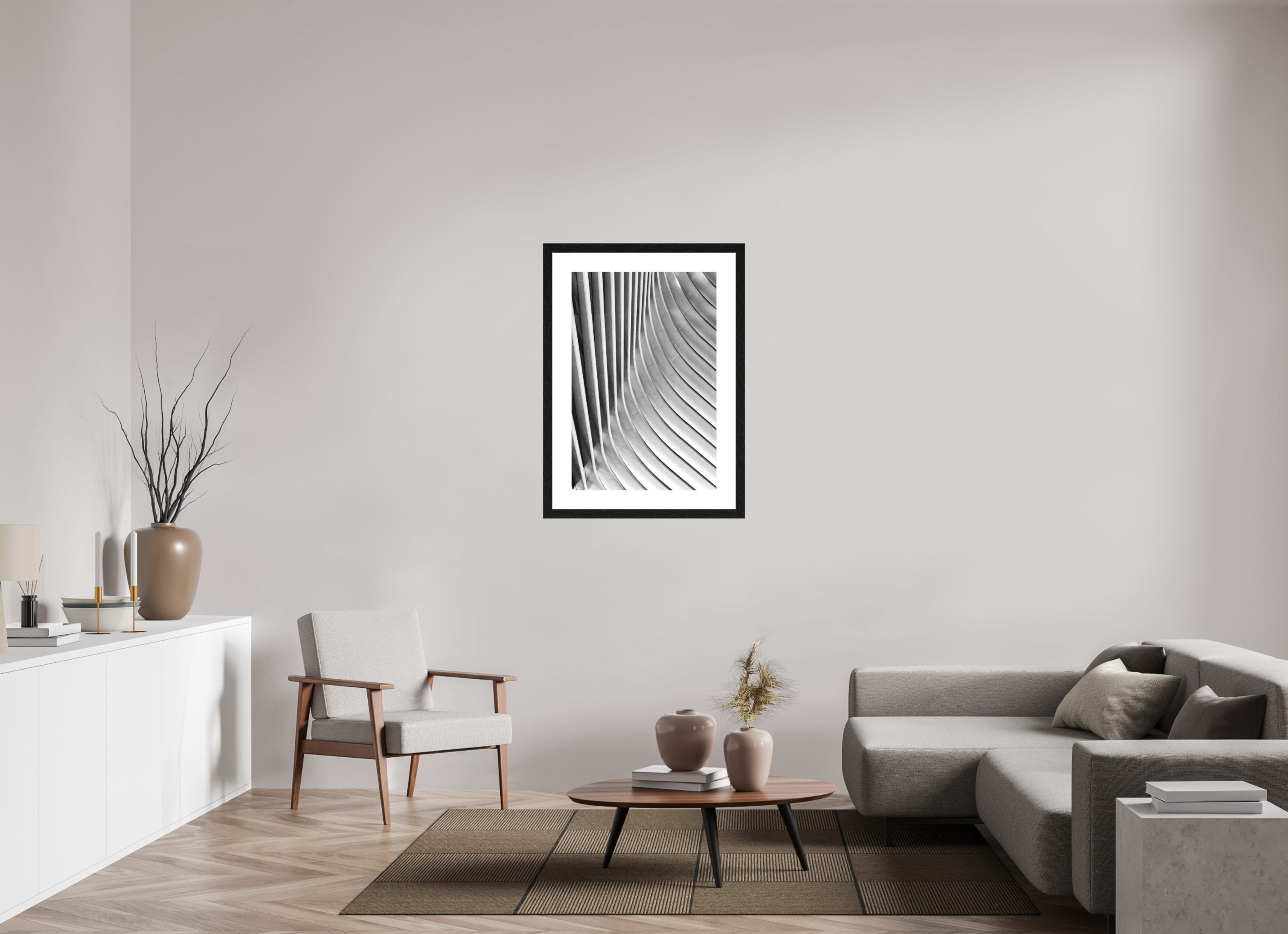 60 x 90 cm, Fine Art Print - Infinity Rag Photo 2 - PP 8cm - Oak black Frame 40mm Oculus, Ground Zero Station 3