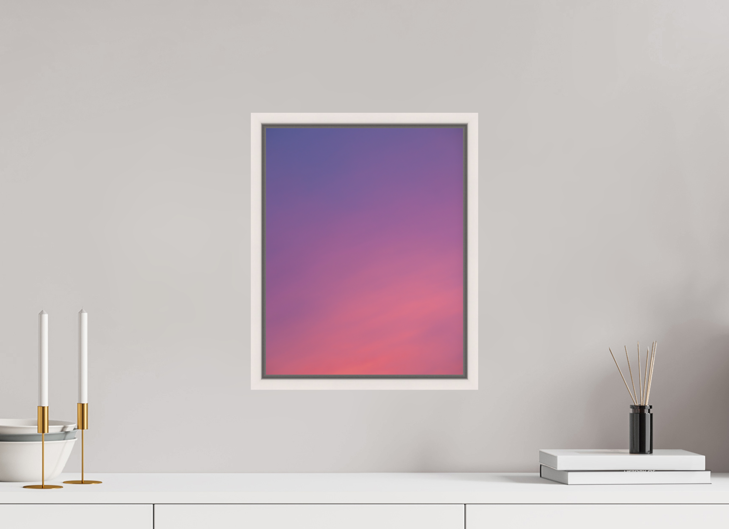 30 x 37,5 cm, Fine Art Print - Infinity Rag Photo 2 - Ame case 15mm - mapple white Sunset in Hamburg