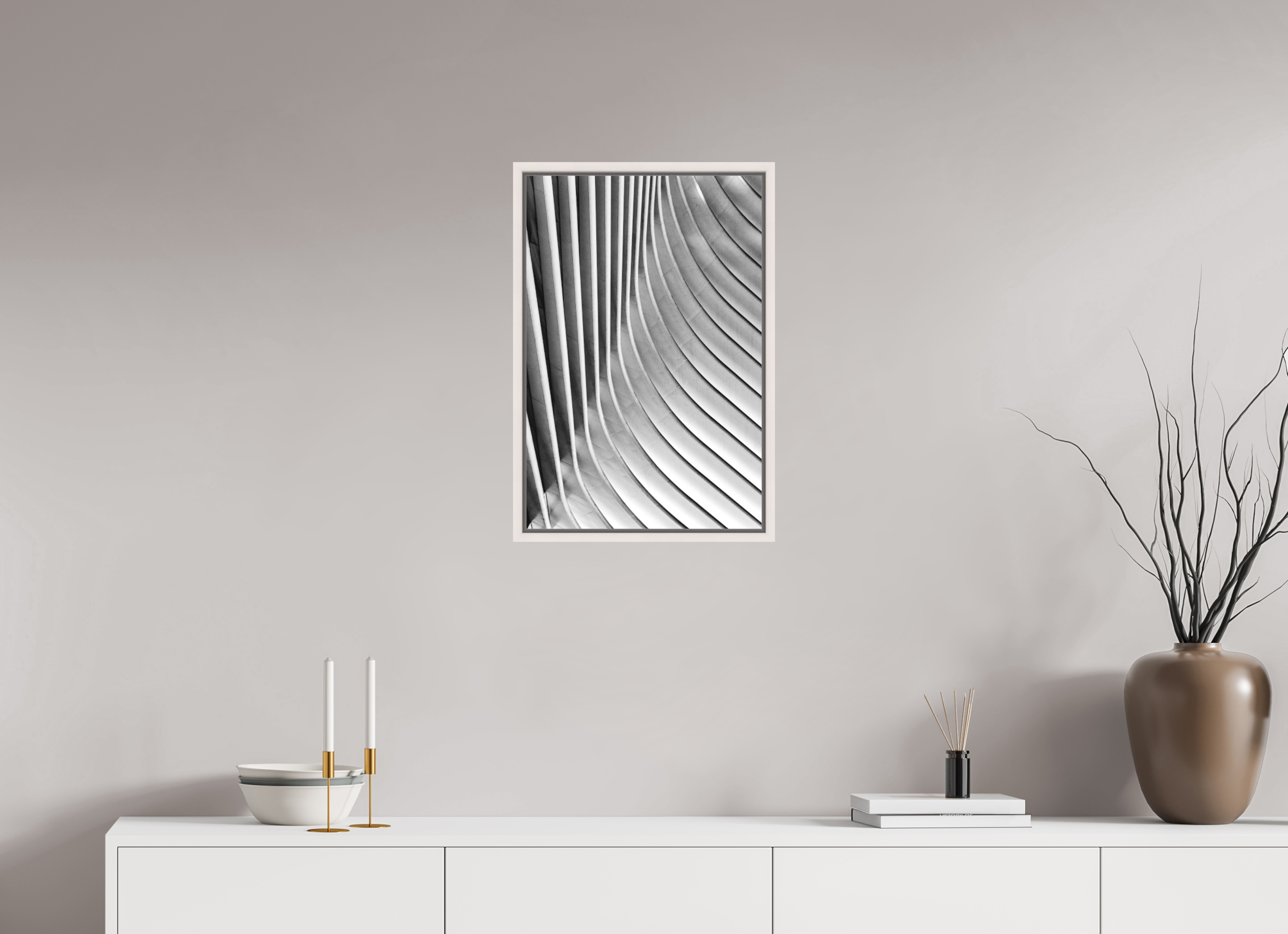 40 x 60 cm, Acrylic matt 2mm - American case 15mm - mapple white Oculus, Ground Zero Station 3