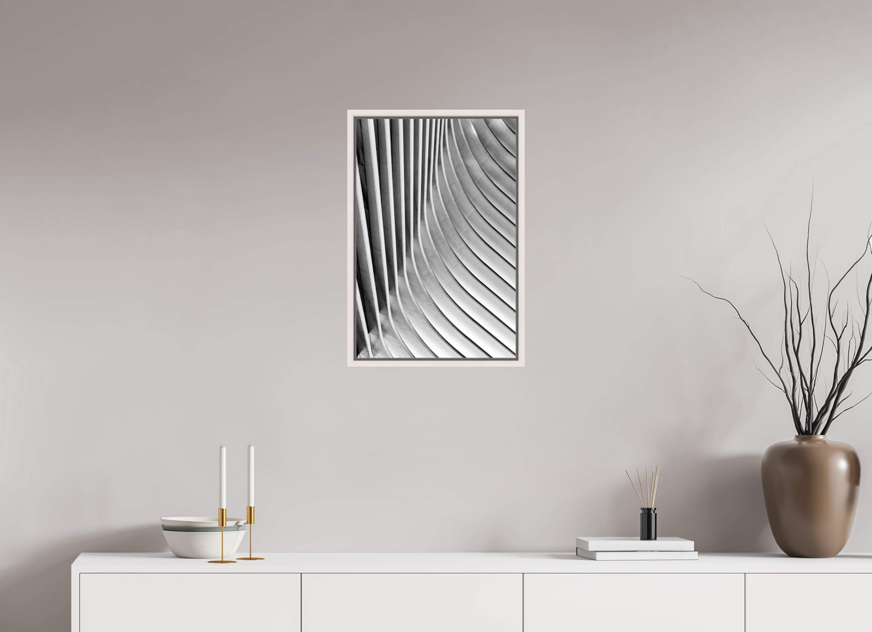 40 x 60 cm, Acrylic glossy 2mm - American case 15mm - maple white Oculus, Ground Zero Station 3