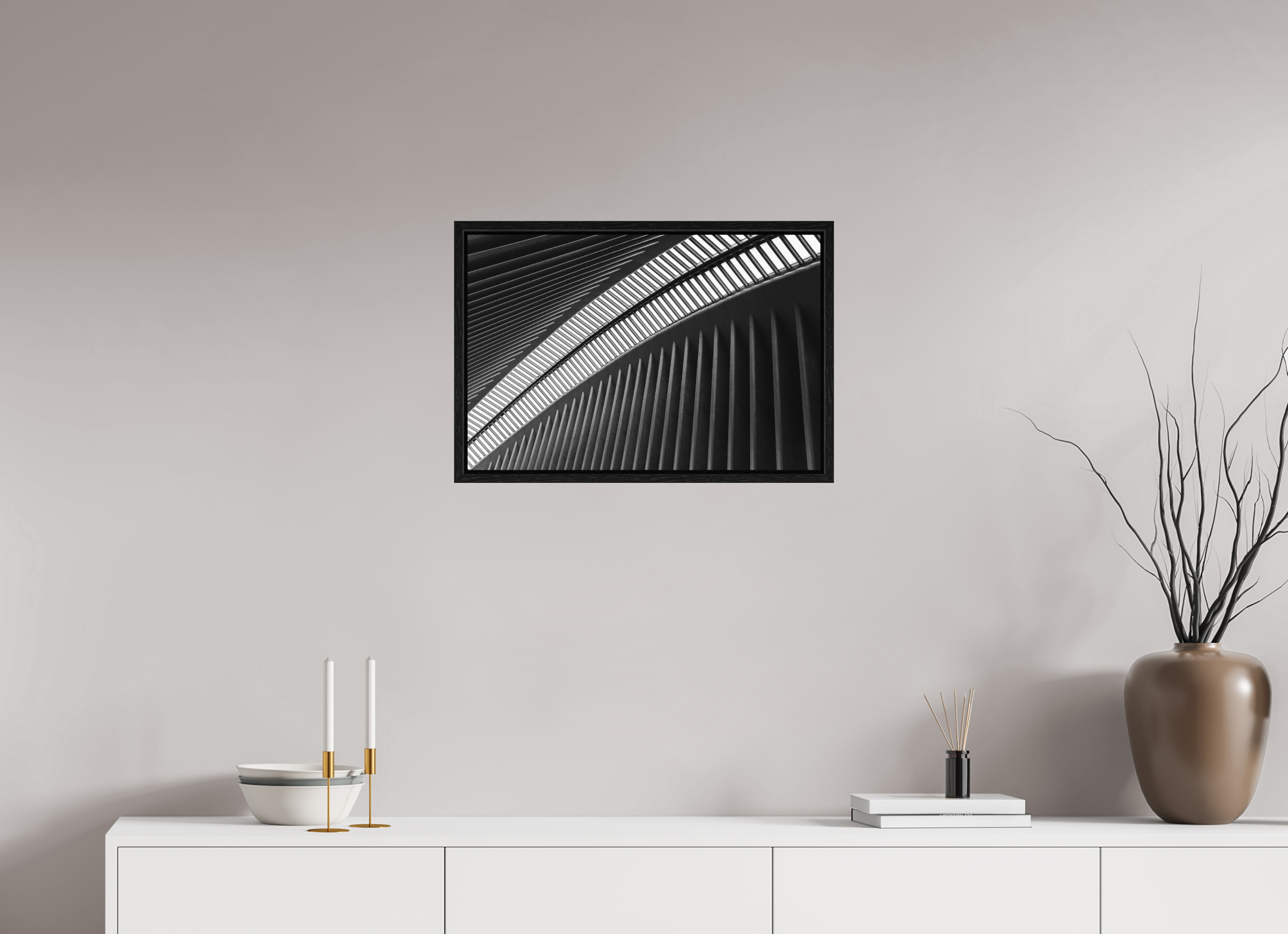 60 x 40 cm, Fine Art Print - Infinity Rag Photo 2 - Ame case 15mm - oak black Oculus - Ground Zero
