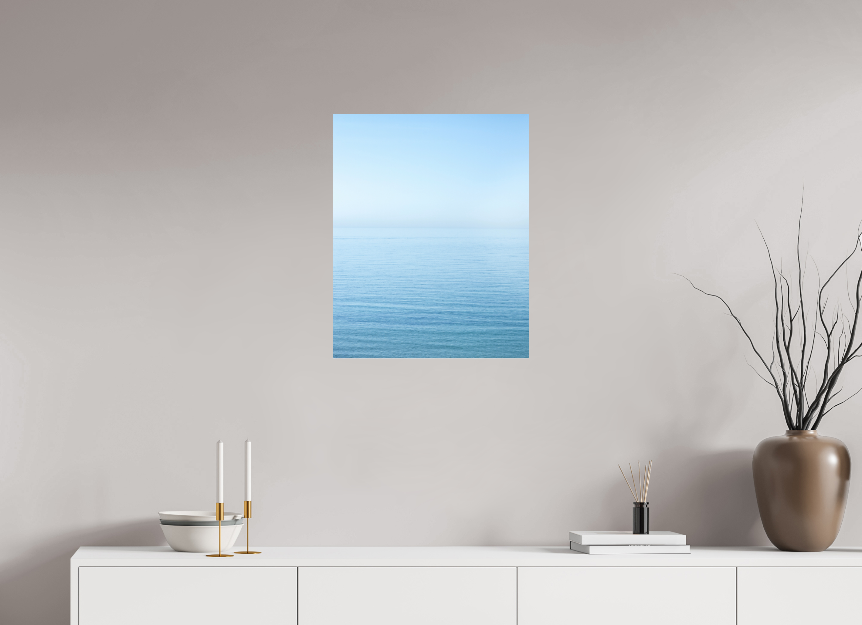 50 x 62,5 cm, Acrylic glossy 2mm The sea Manche