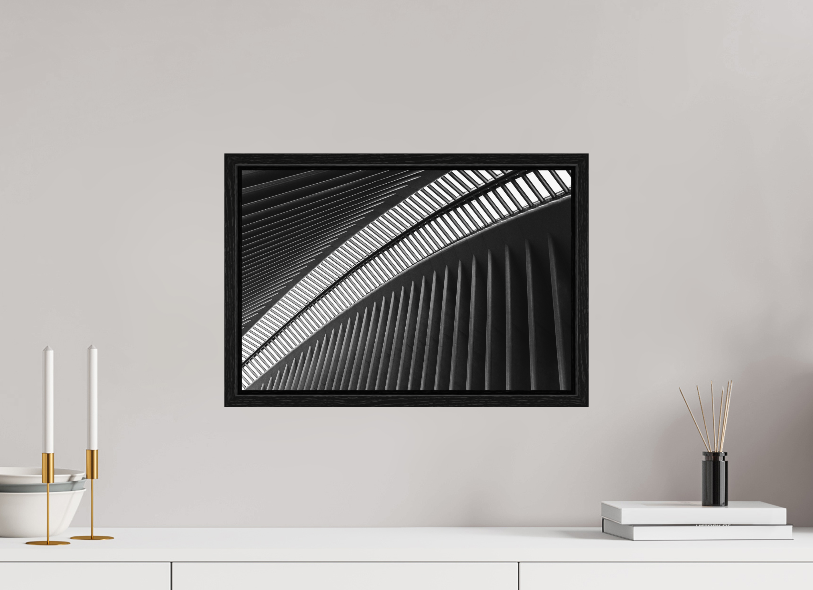 45 x 30 cm, Fine Art Print - Infinity Rag Photo 2 - Ame case 15mm - oak black Oculus - Ground Zero