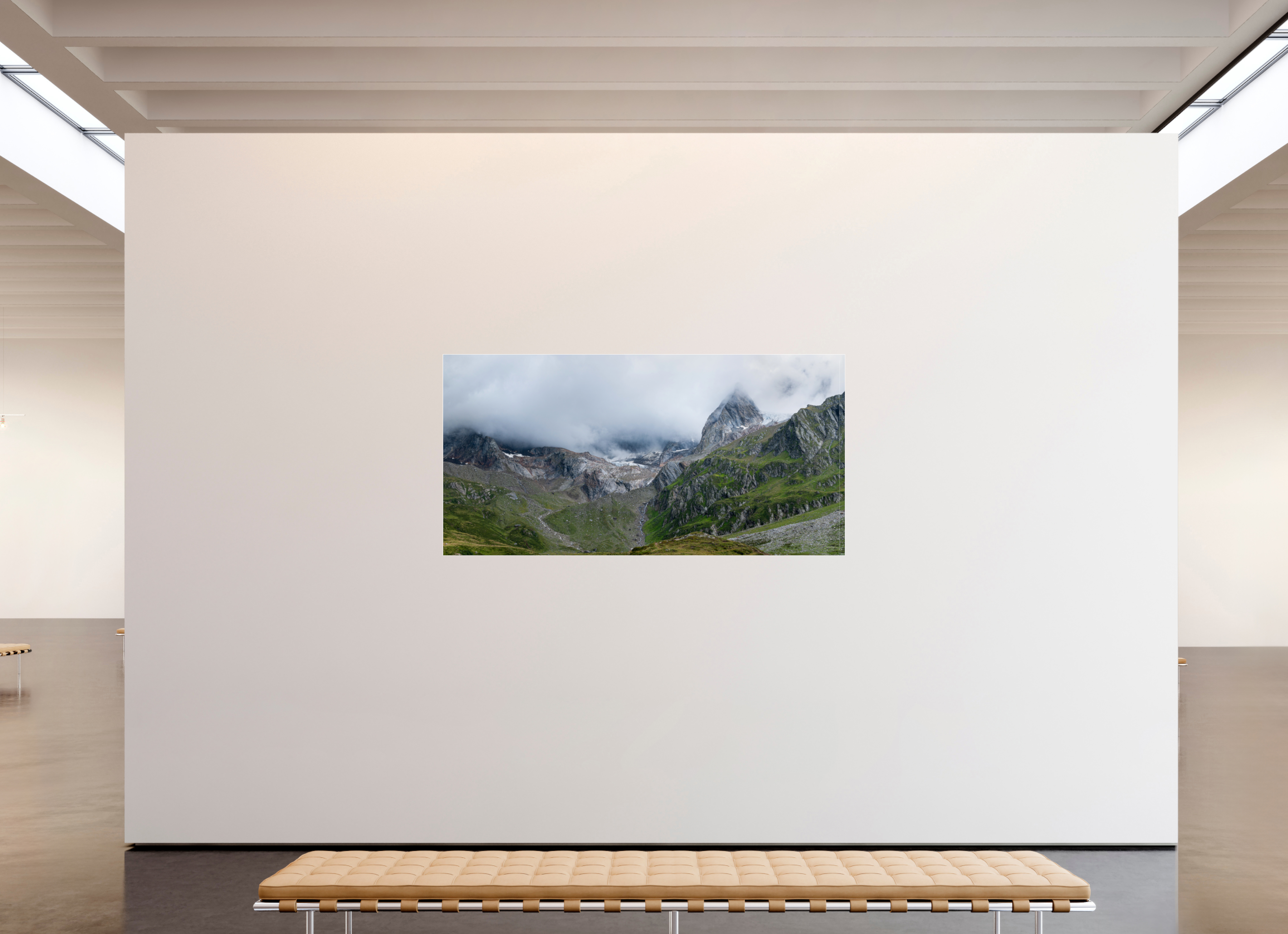 200 x 100 cm, Acrylic glossy 2mm - Alu Slime Frame - white South Tyrol 1/2