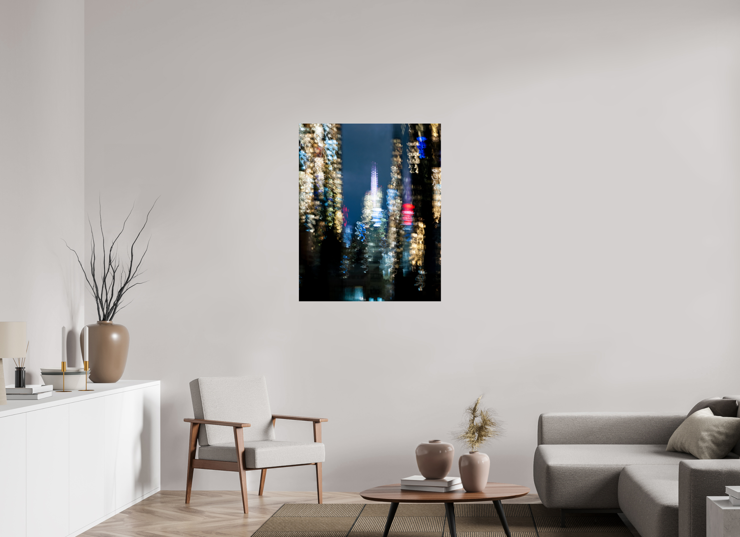 80 x 100 cm, Acrylic glossy 2mm NYC by night