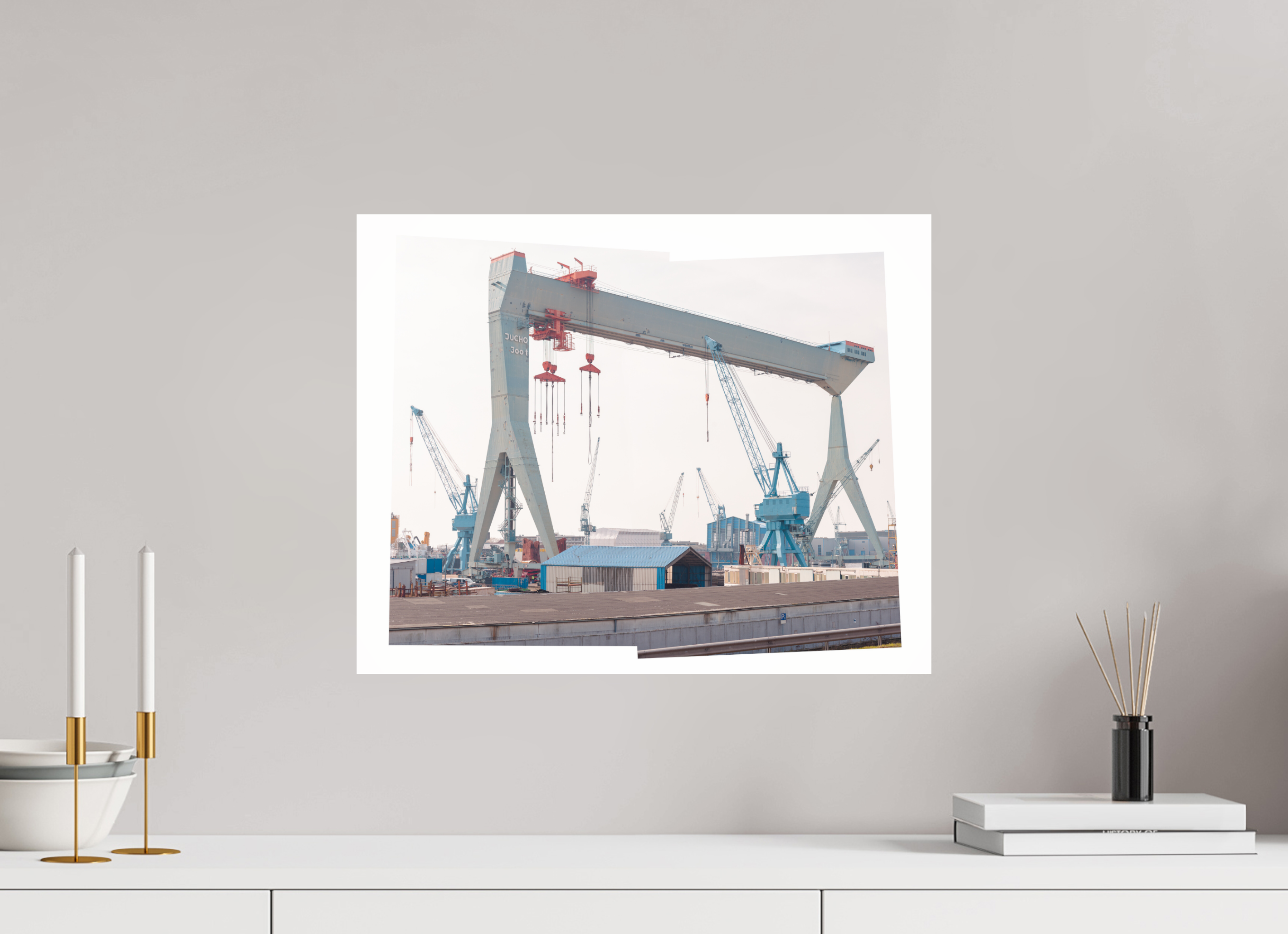 50 x 40 cm, Acrylic glossy 2mm Jocho_Portalkran_Hamburg