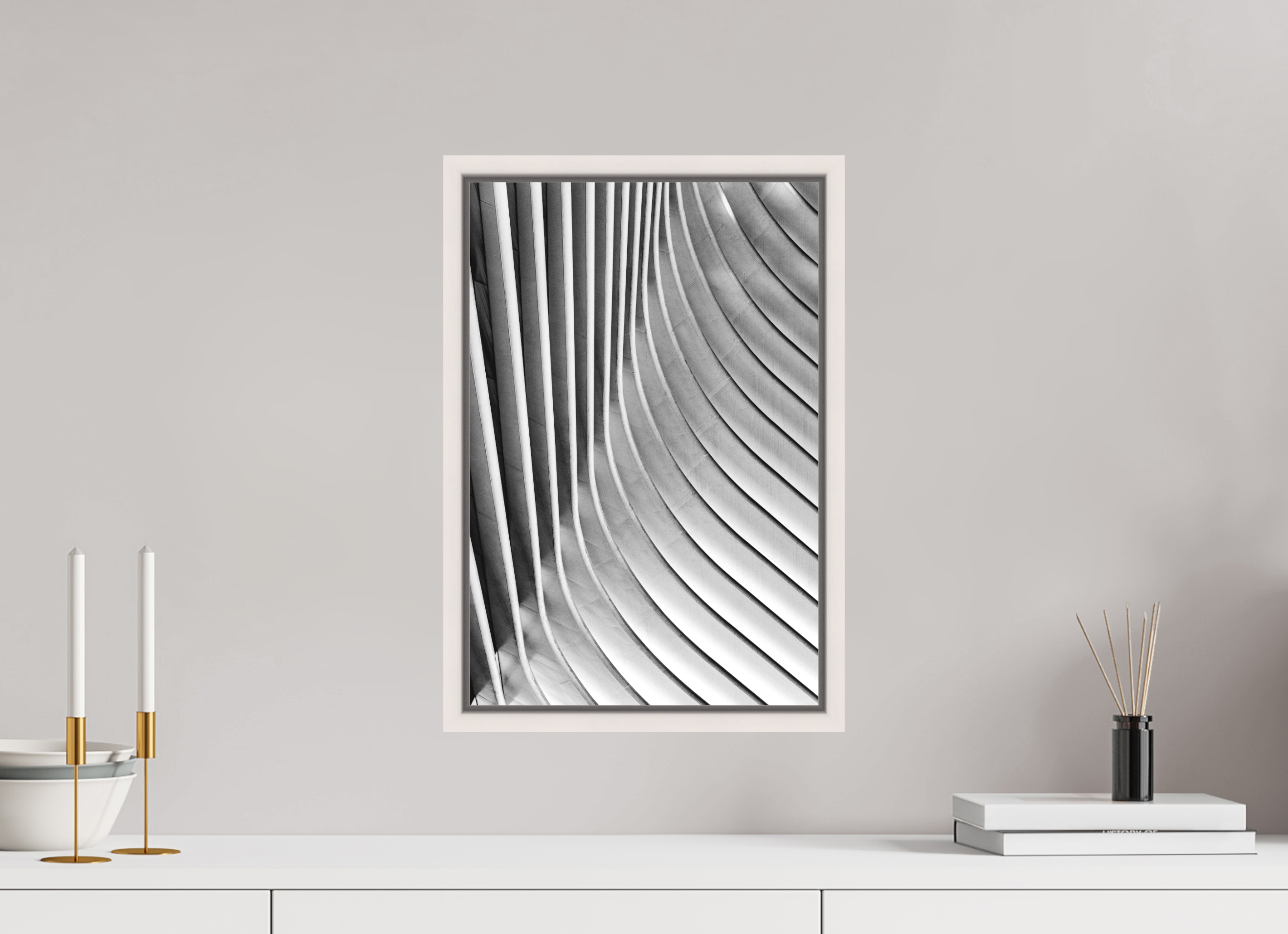 30 x 45 cm, Acrylic matt 2mm - American case 15mm - mapple white Oculus, Ground Zero Station 3