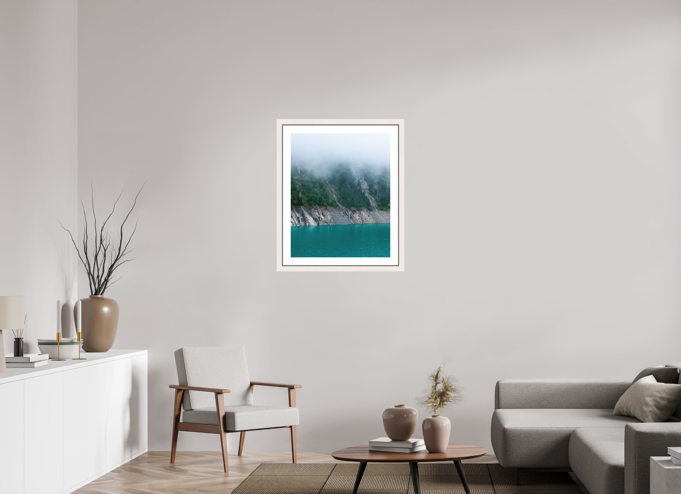 60 x 75 cm, Fine Art Print - Infinity Rag Photo 2 - border 5cm- Ame case 31mm - mapple white 4 Layers