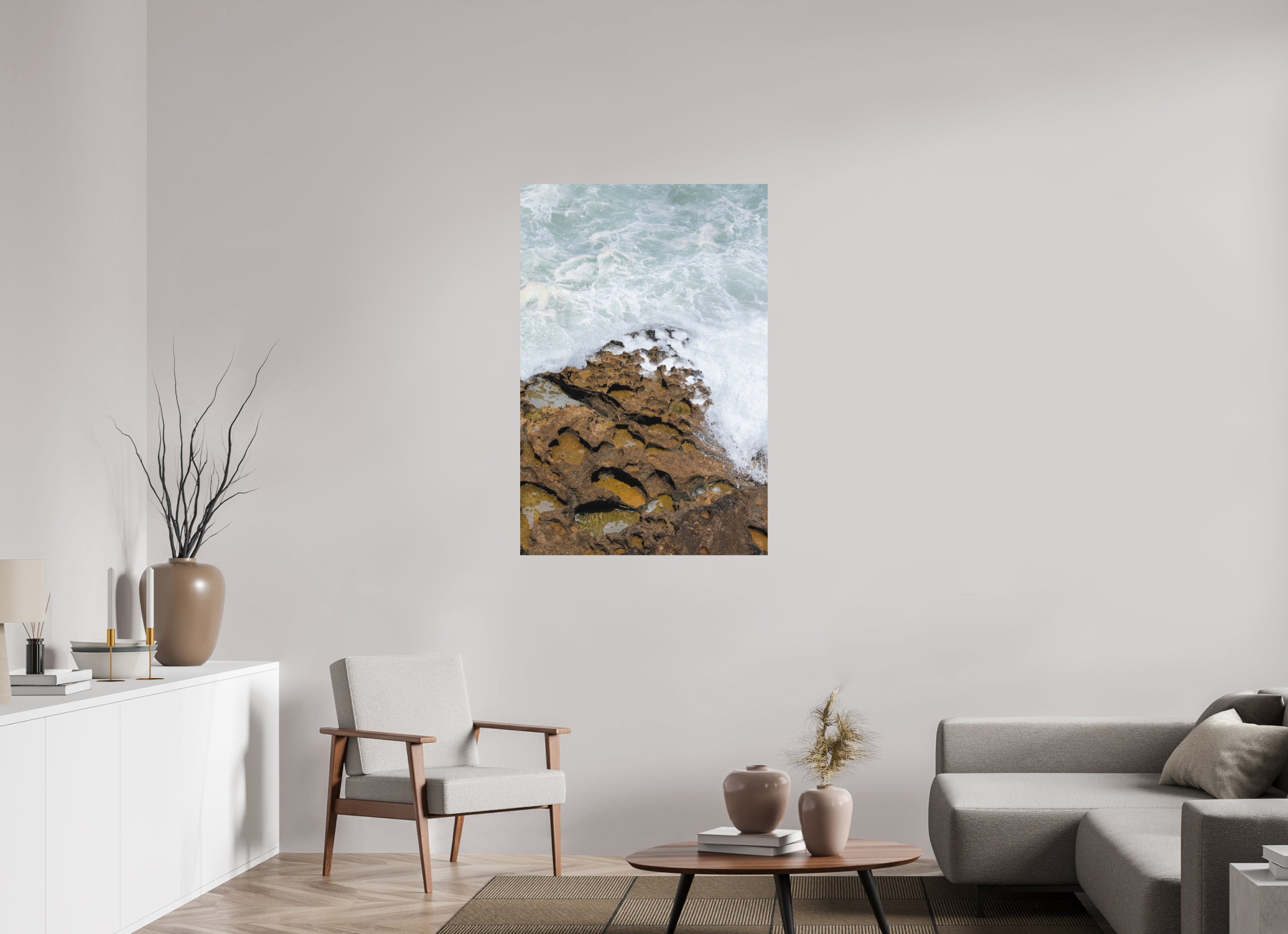 80 x 120 cm, Photo print Matt on Alu Dibond Earth & Sea